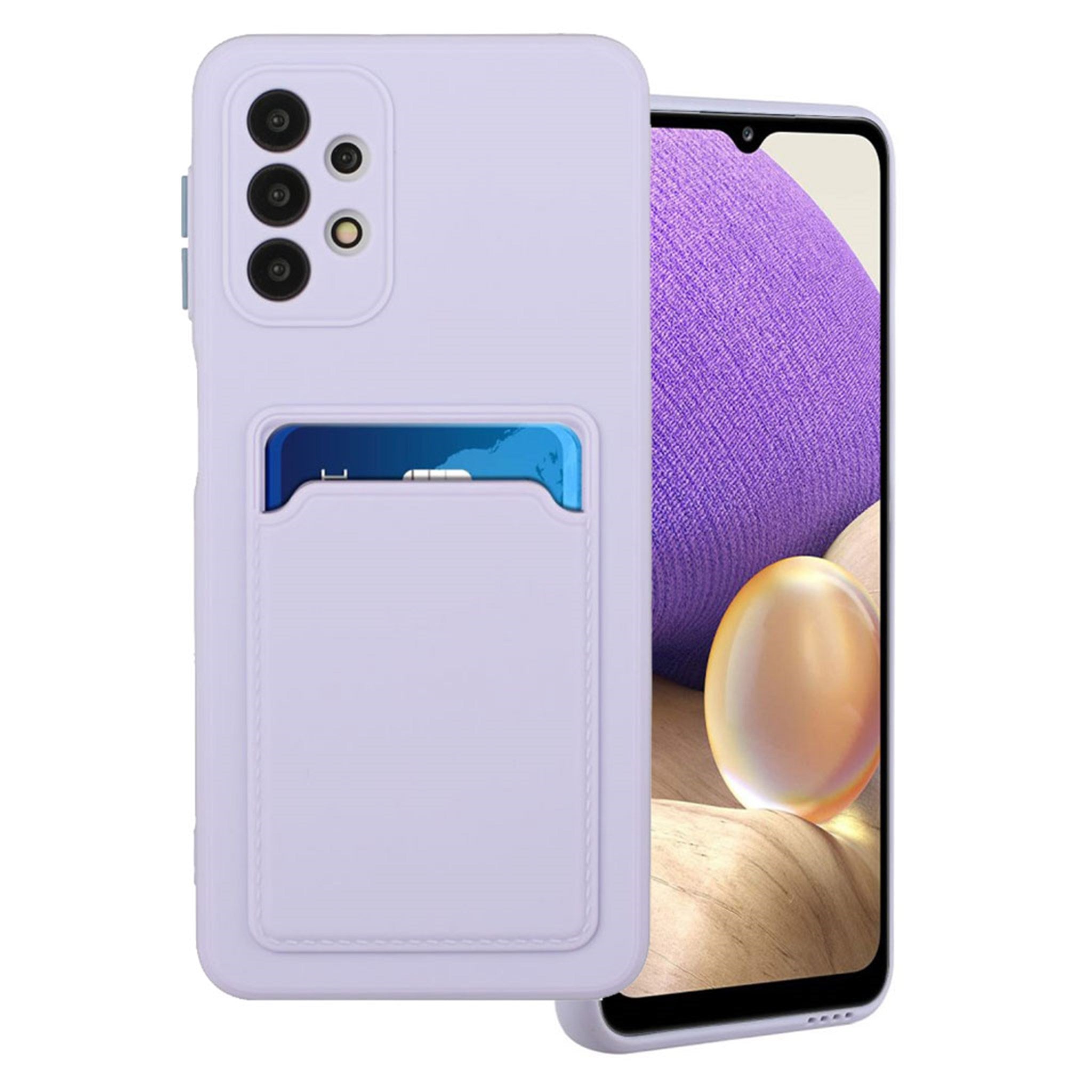 Card holder cover for Samsung Galaxy A52 5G - Light Purple