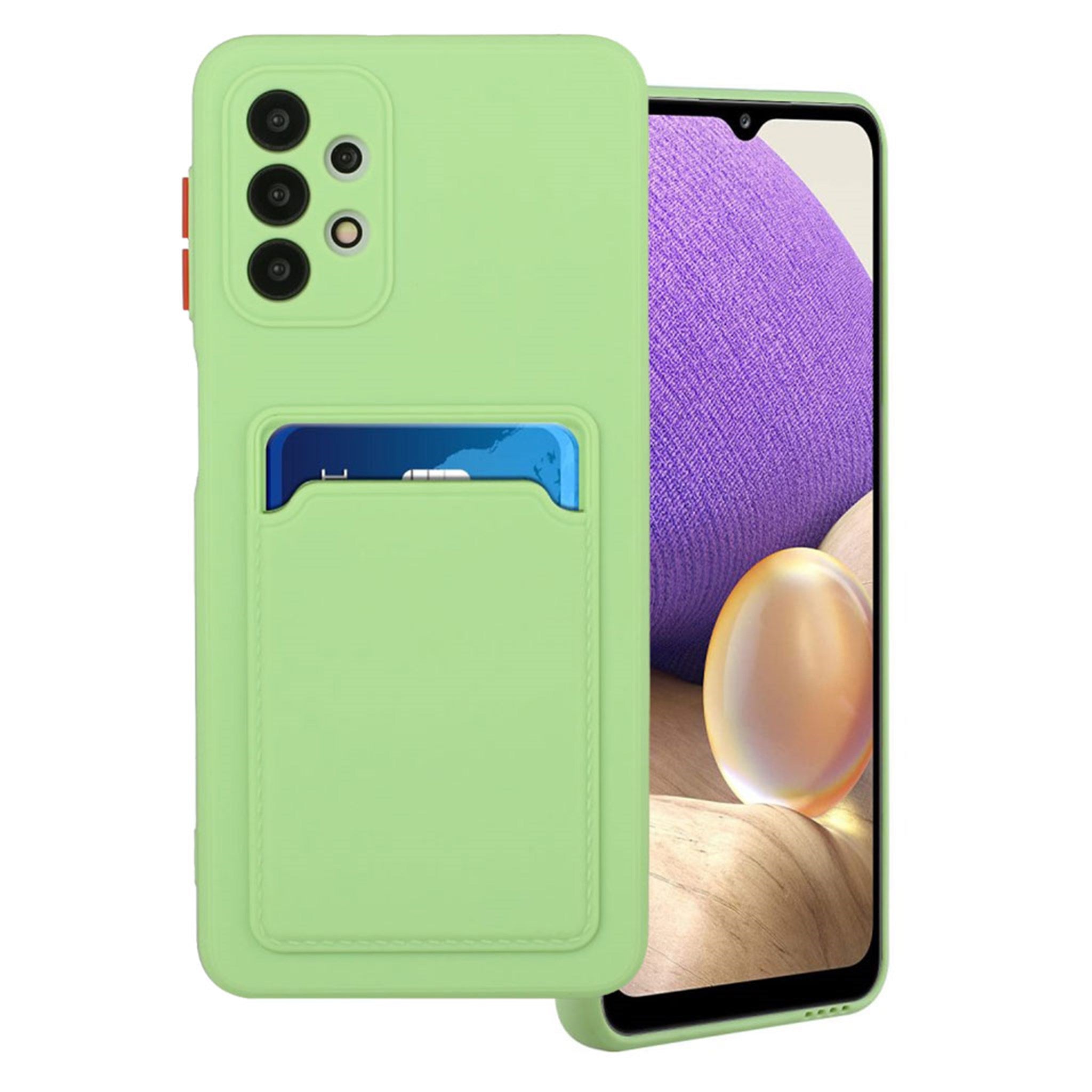 Card holder cover for Samsung Galaxy A52 5G - Light Green