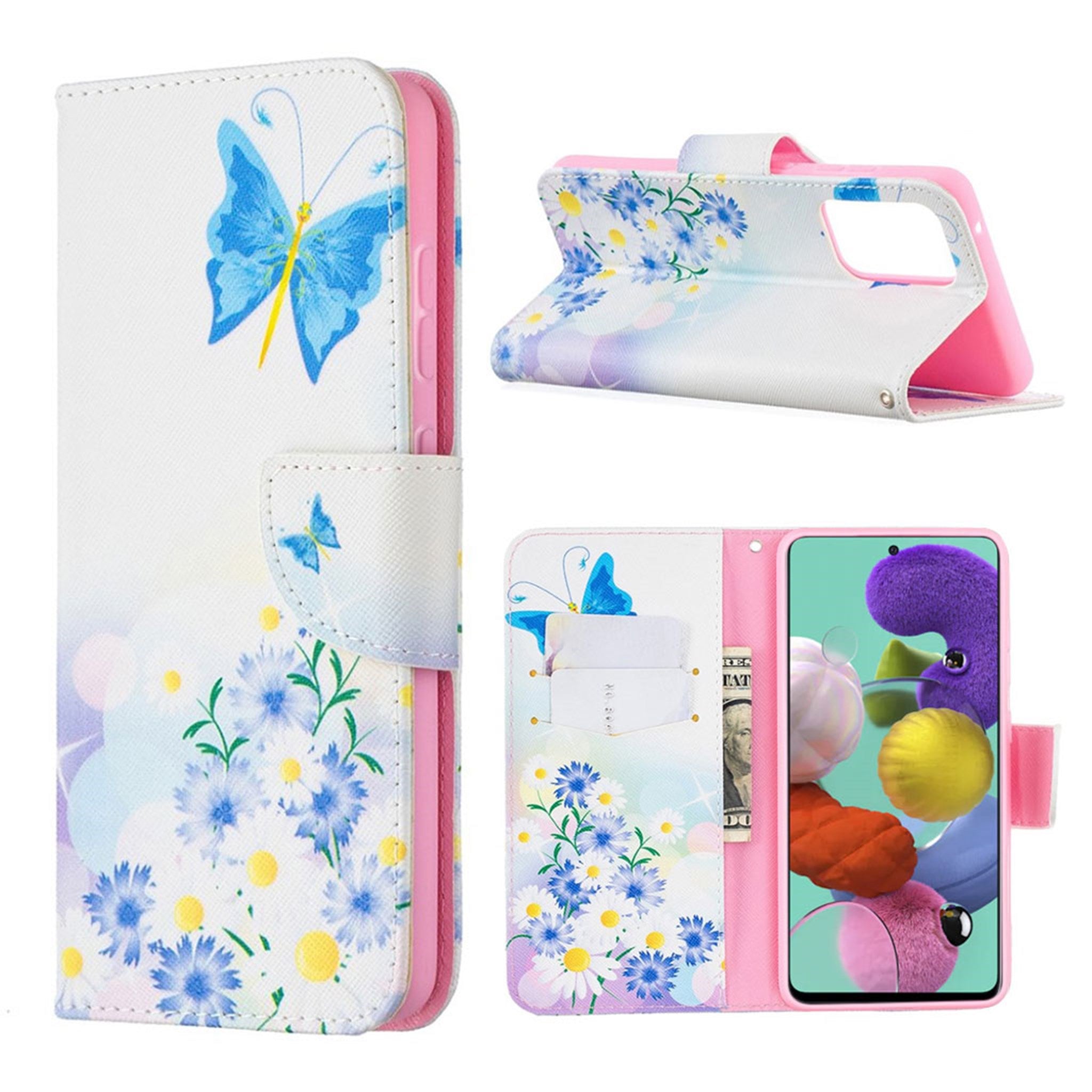 Wonderland Samsung Galaxy A52 5G flip case - Butterfly and Flower