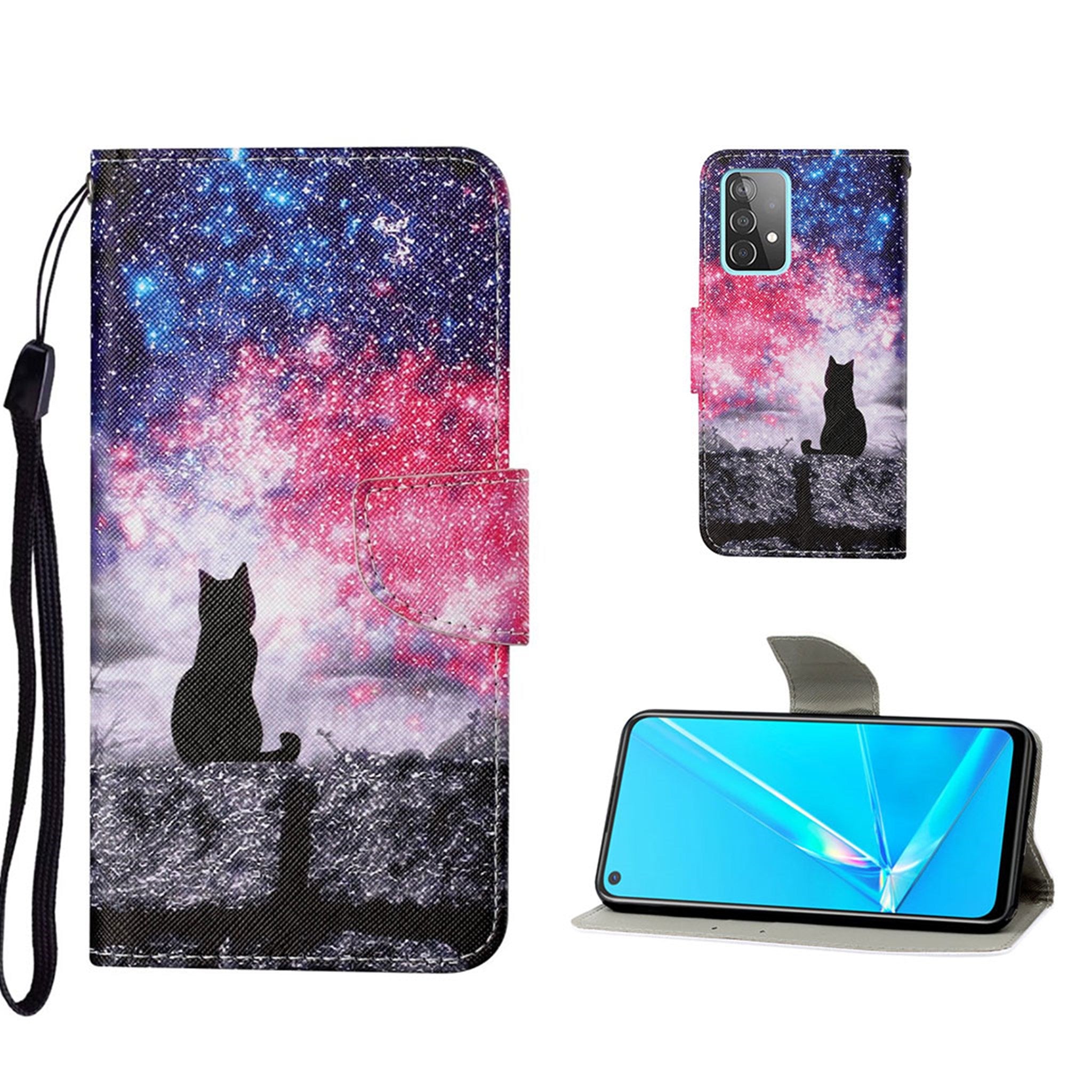 Wonderland Samsung Galaxy A52 5G flip case - Black Cat