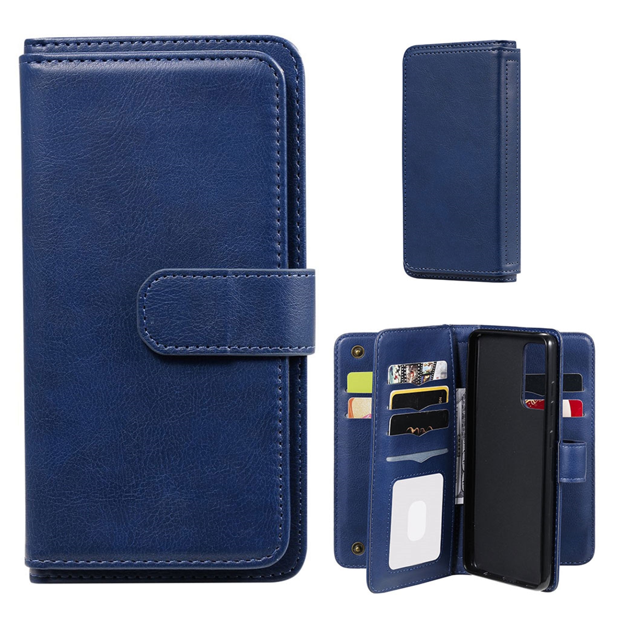 10-slot wallet case for Samsung Galaxy A52 5G - Blue