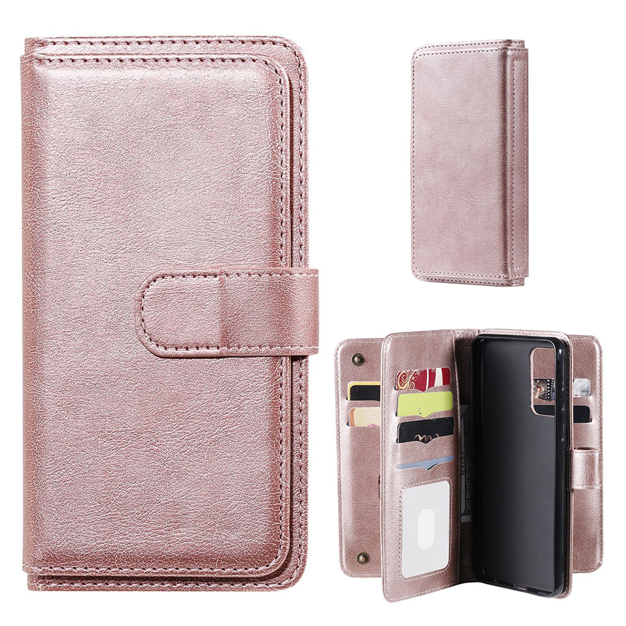 10-slot wallet case for Samsung Galaxy A52 5G - Pink