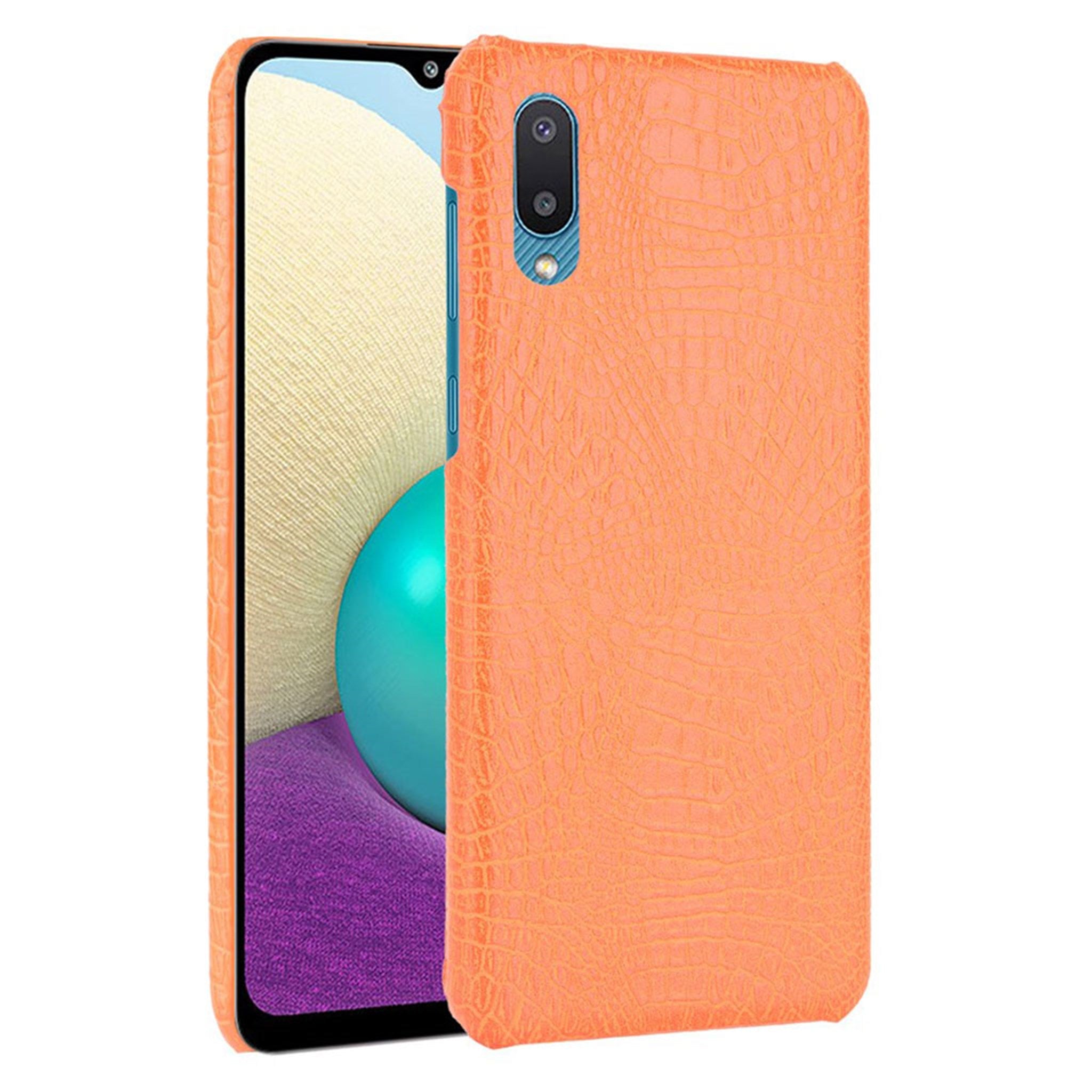 Croco case - Samsung Galaxy A02 - Orange