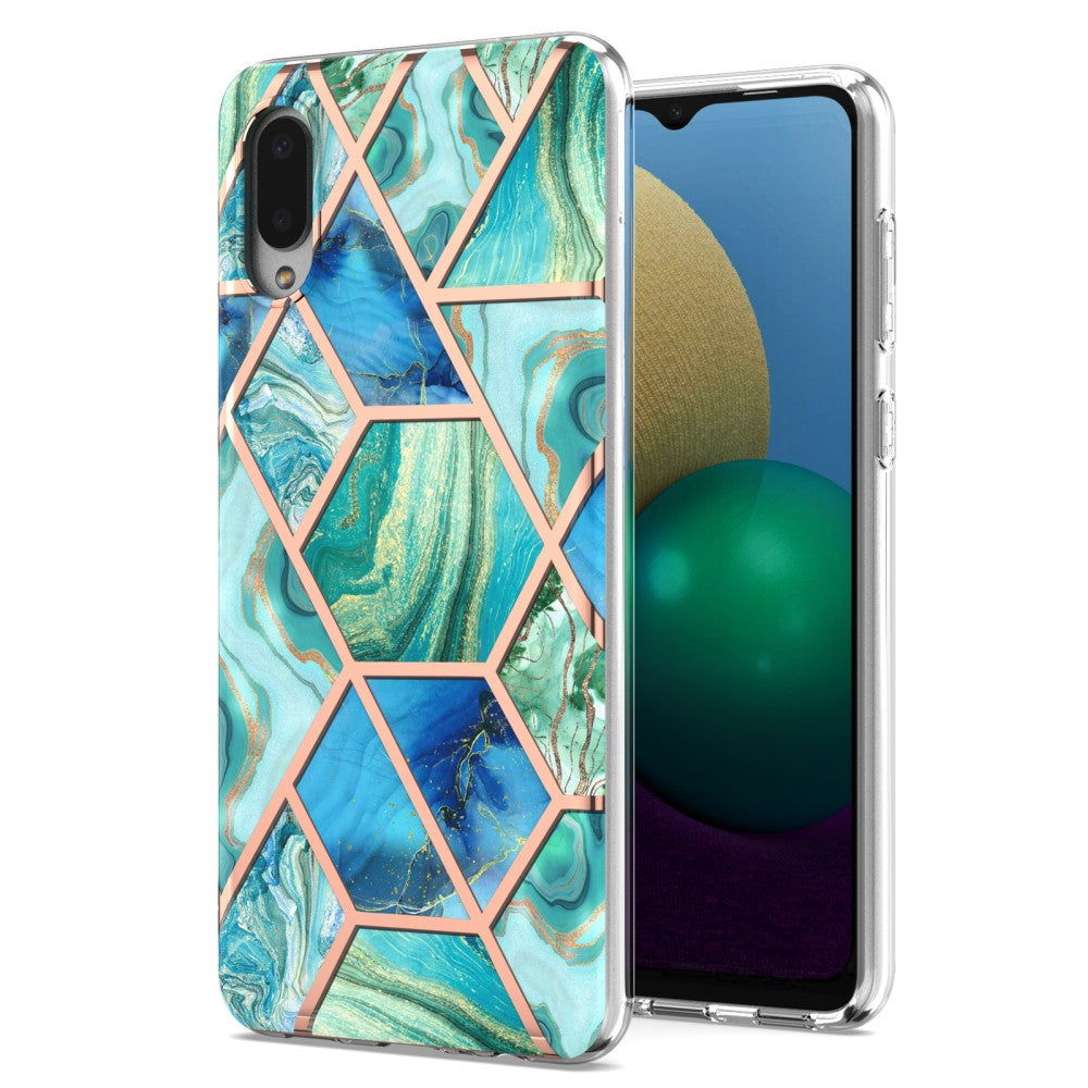 Marble Samsung Galaxy M02 / A02 case - Green