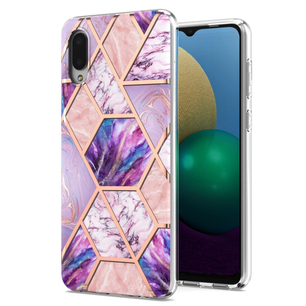 Marble Samsung Galaxy M02 / A02 case - Light Purple