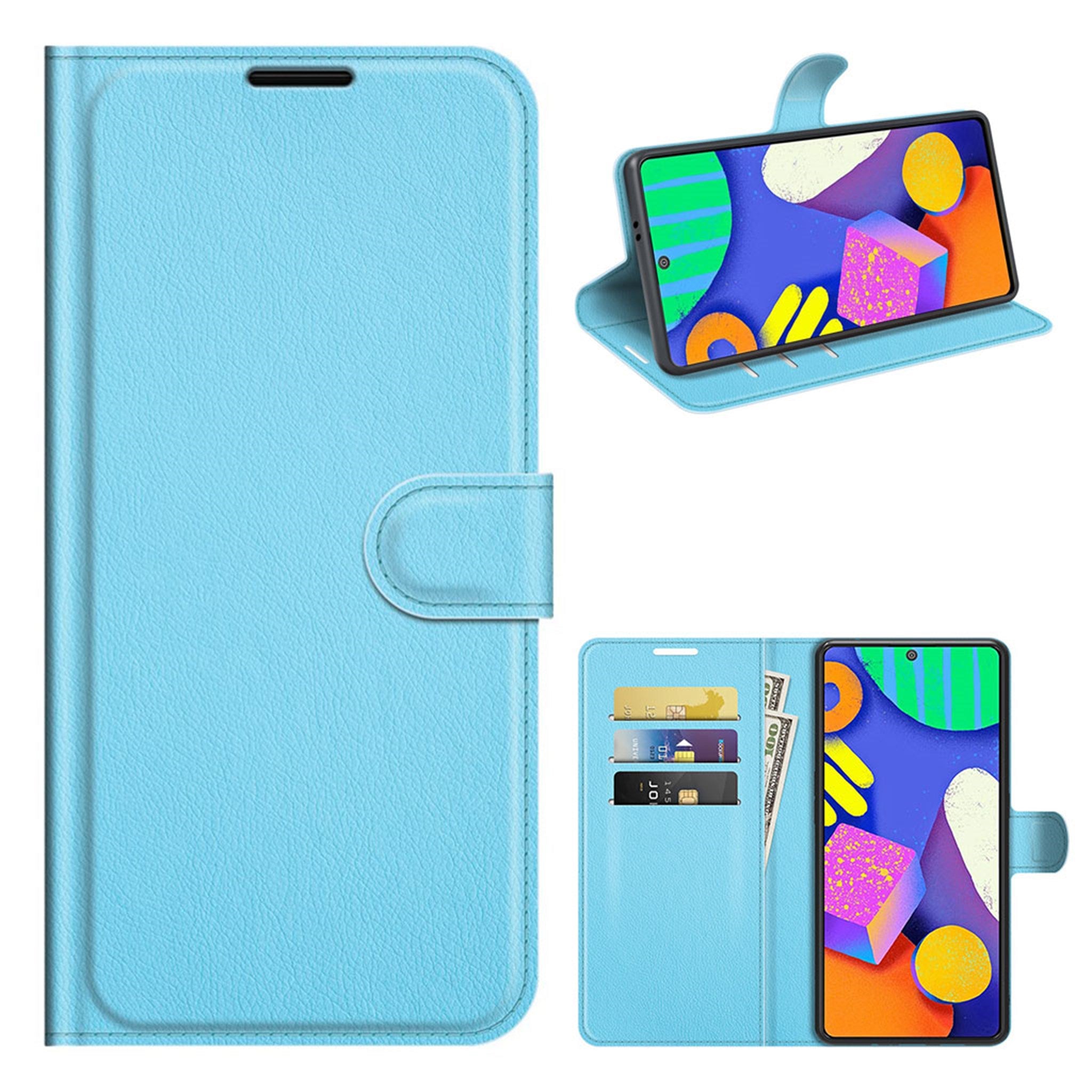 Classic Samsung Galaxy F62 flip case - Blue