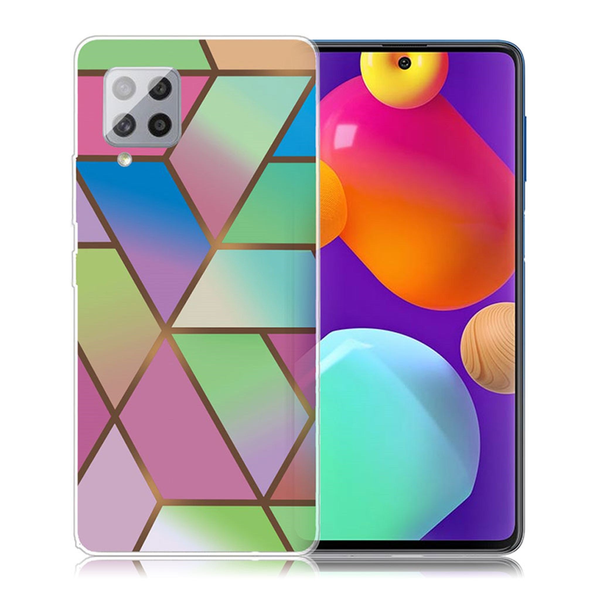 Marble Samsung Galaxy M62 / F62 case - Rose / Green and Blue Gradients