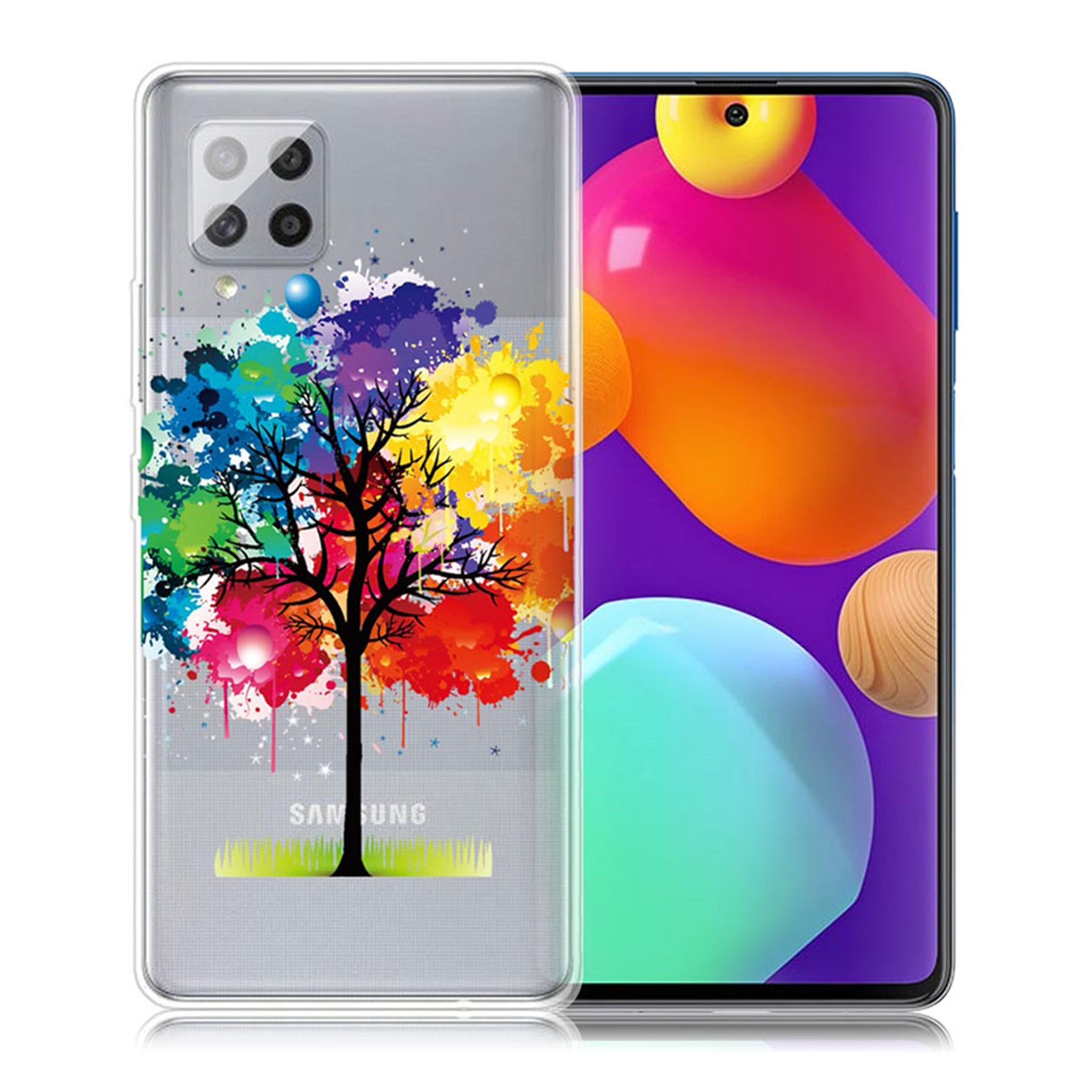 Deco Samsung Galaxy M62 / F62 case - Colorful Tree