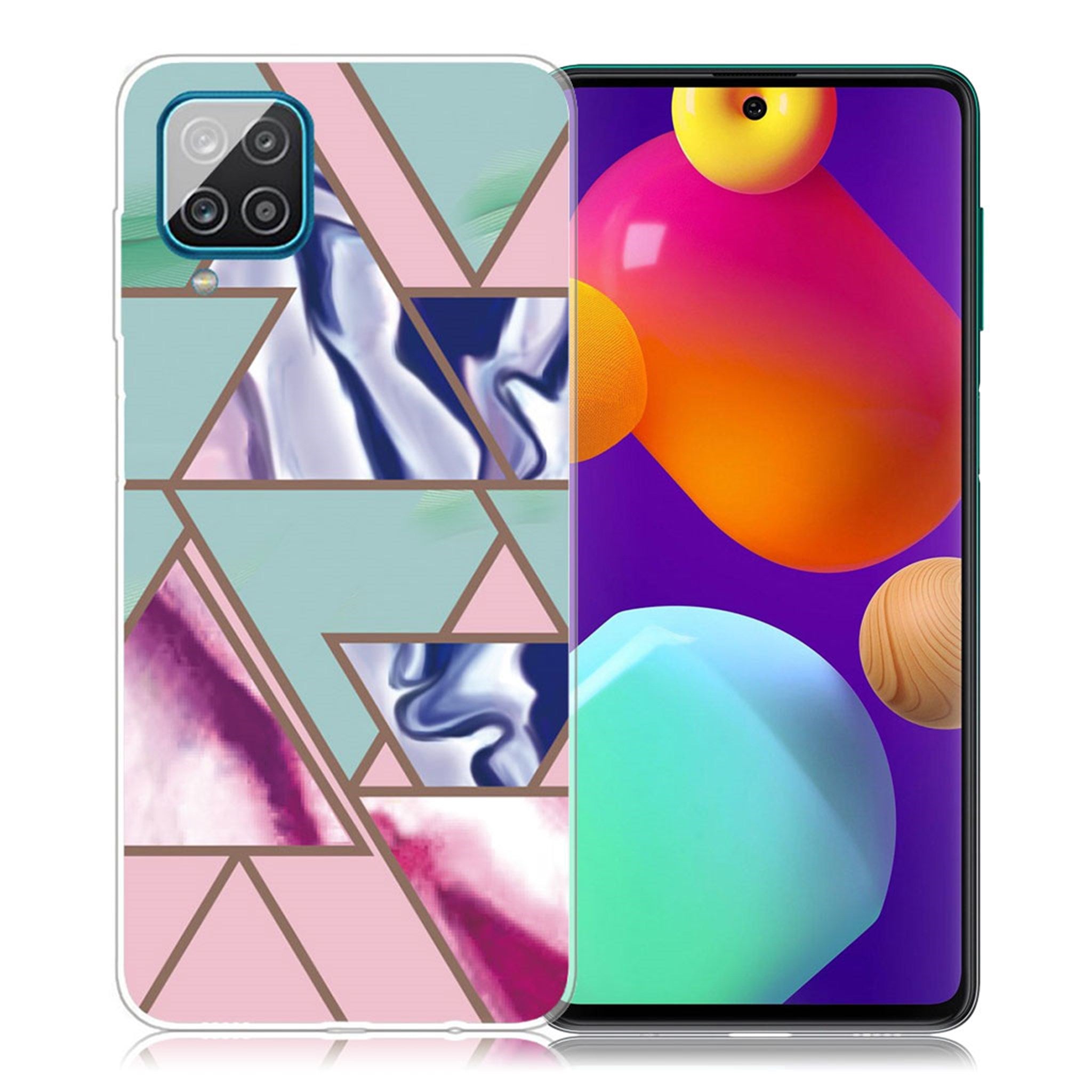 Marble Samsung Galaxy M62 / F62 case - Triangle Blitz Pattern