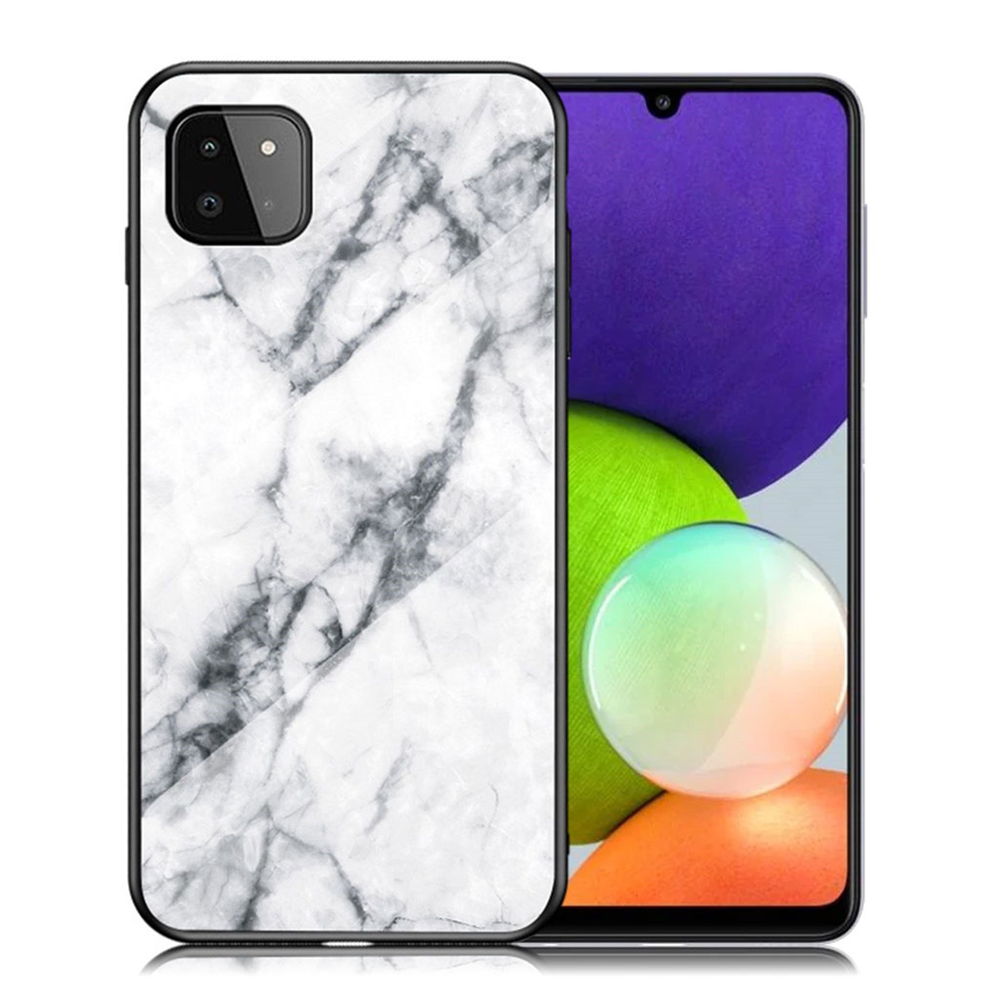 Fantasy Marble Samsung Galaxy A22 5G cover - White Marble