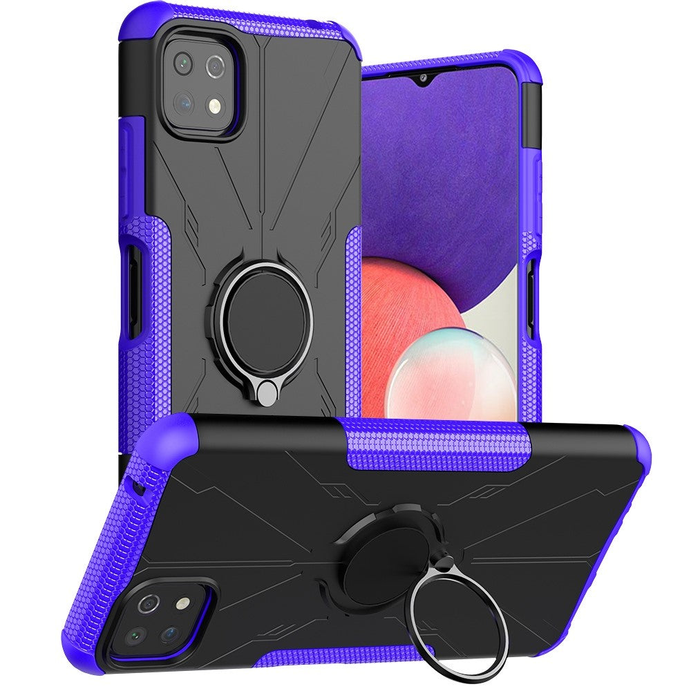 Kickstand cover with magnetic sheet for Samsung Galaxy A22 5G - Purple