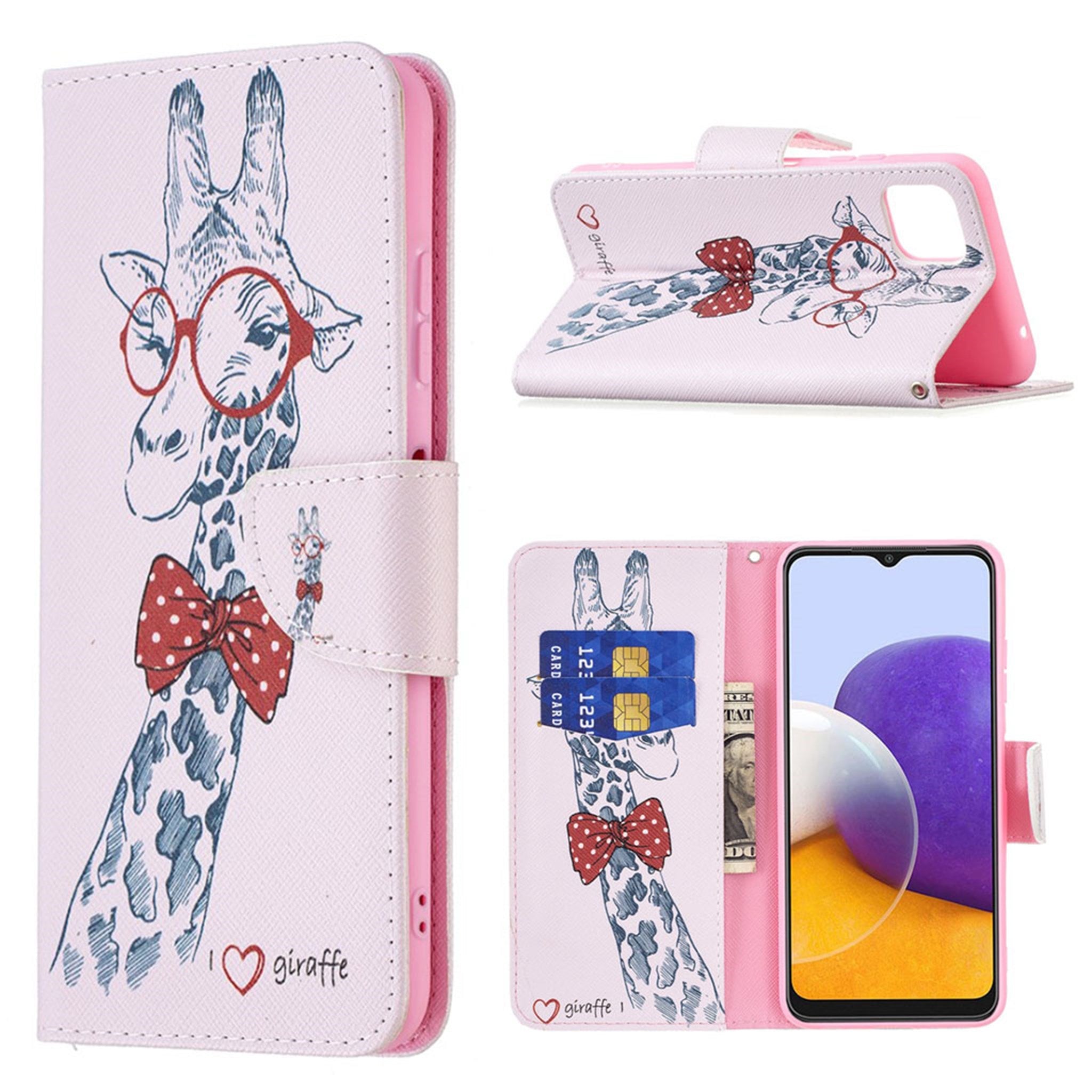 Wonderland Samsung Galaxy A22 5G flip case - Giraffe