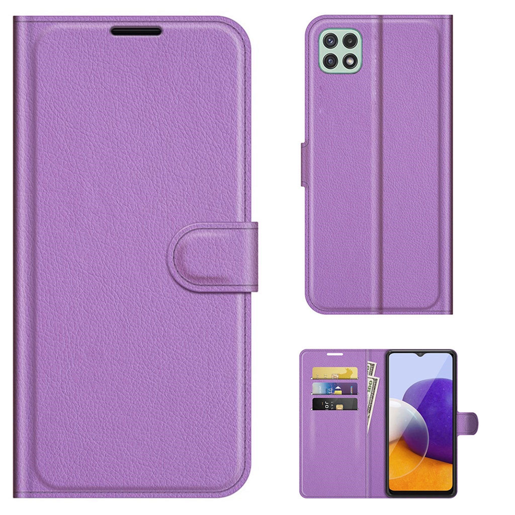 Classic Samsung Galaxy A22 5G flip case - Purple