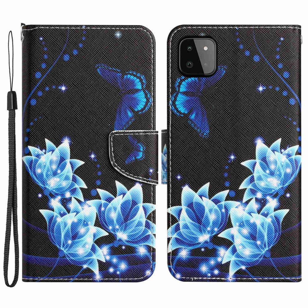 Wonderland Samsung Galaxy A22 5G flip case - Blue Butterfly