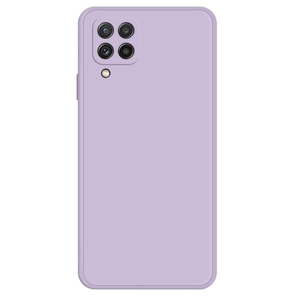 Beveled anti-drop rubberized cover for Samsung Galaxy A22 4G - Purple