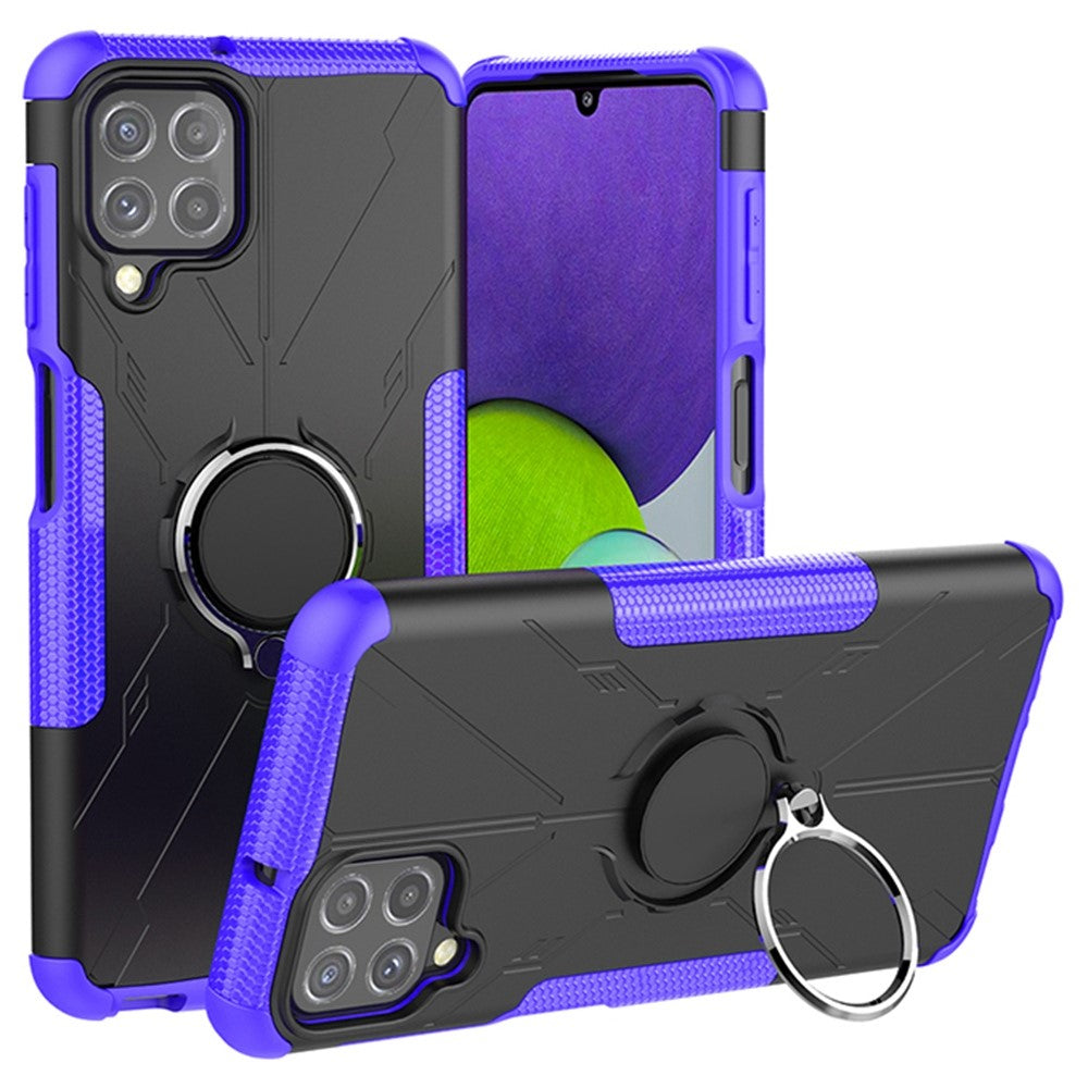Kickstand cover with magnetic sheet for Samsung Galaxy A22 4G - Purple