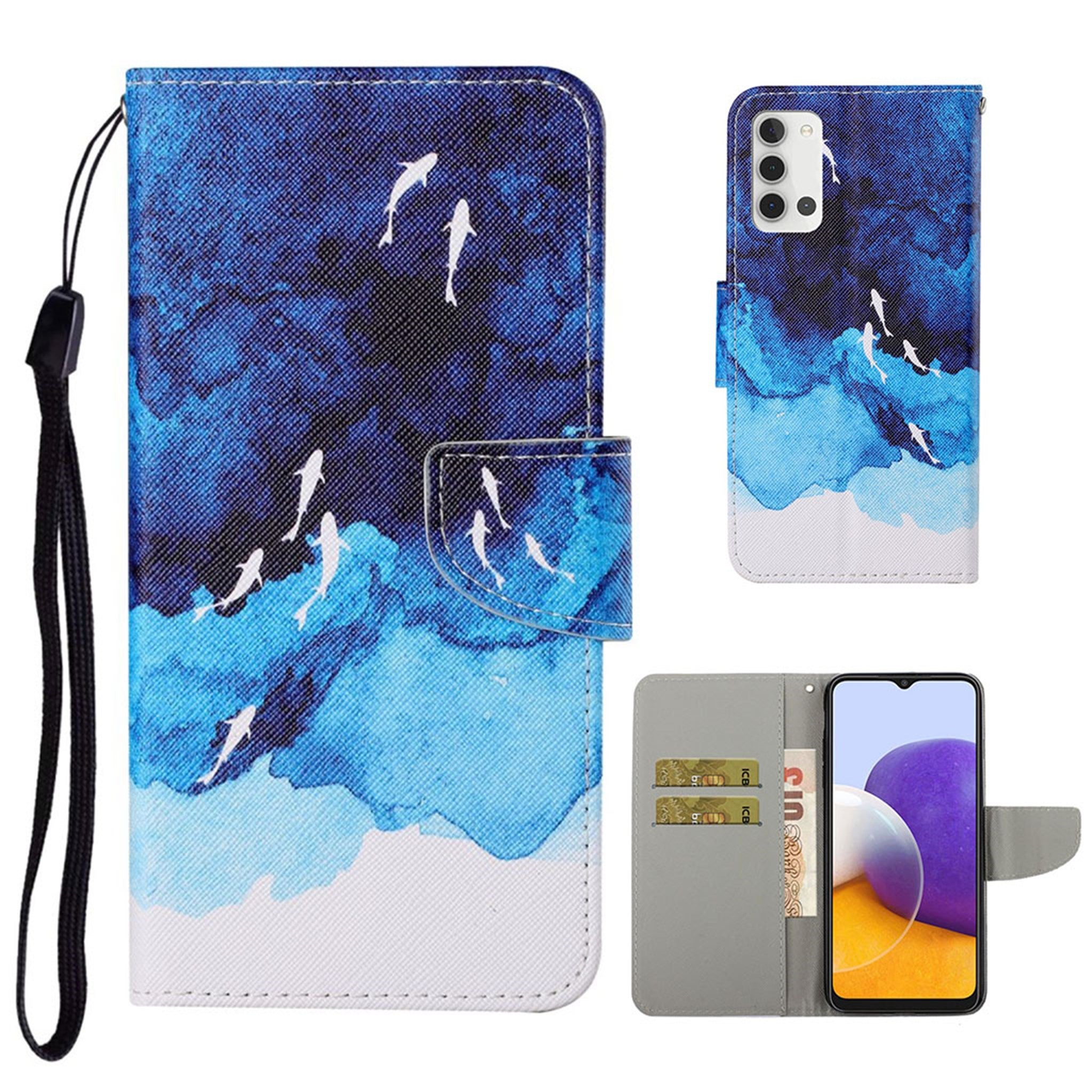 Wonderland Samsung Galaxy A22 4G flip case - Ocean
