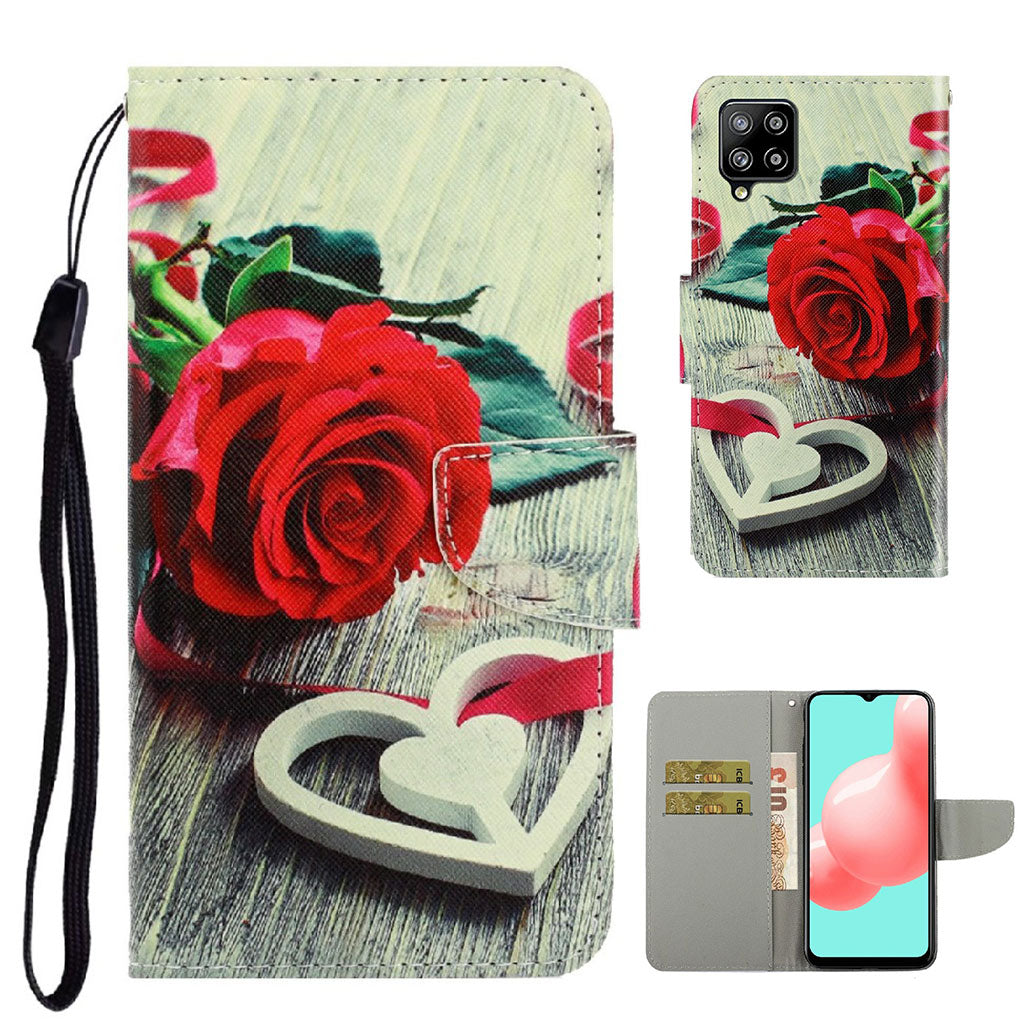 Wonderland Samsung Galaxy A22 4G flip case - Rose