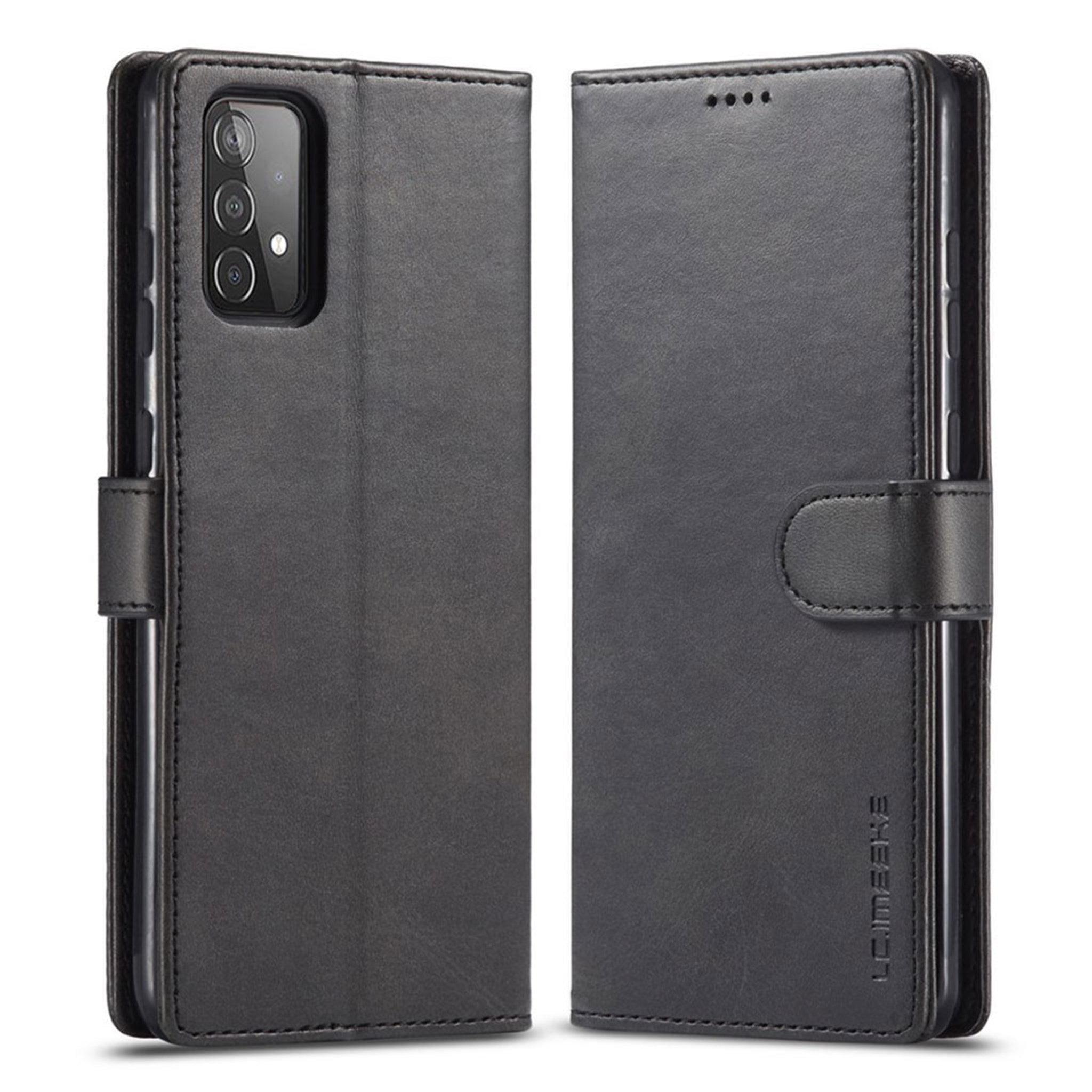 LC.IMEEKE Samsung Galaxy A82 5G Flip Case - Black