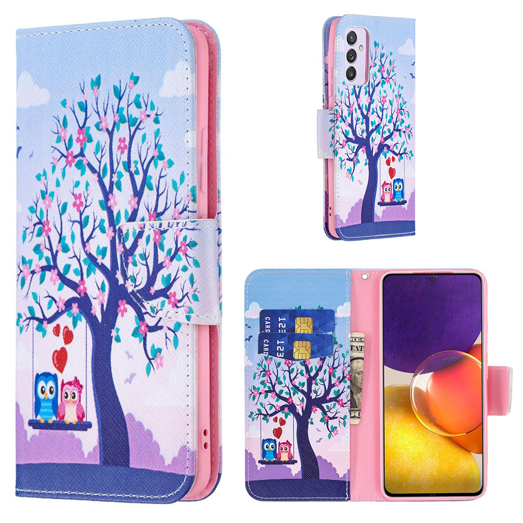 Wonderland Samsung Galaxy A82 5G flip case - Tree and Owls