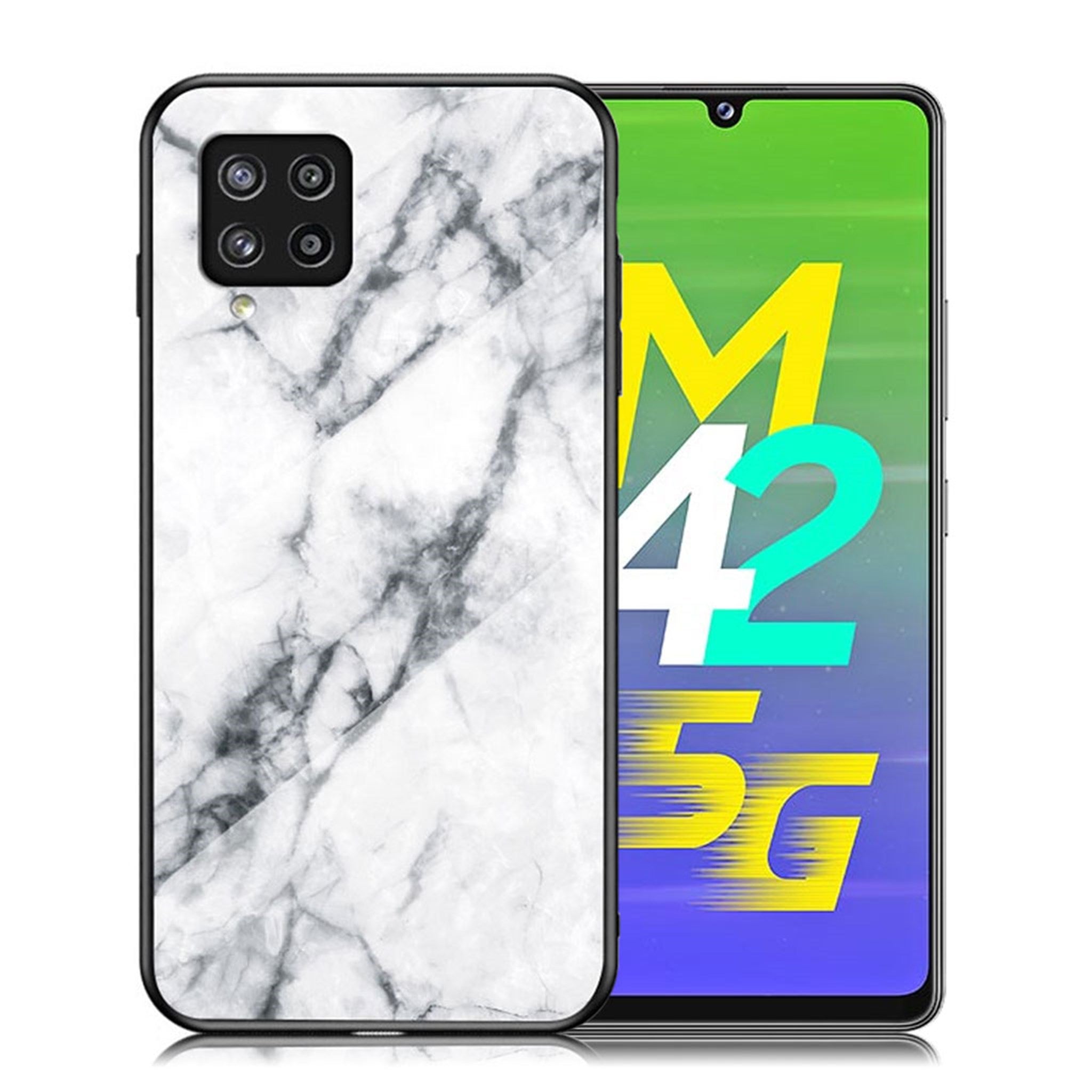 Fantasy Marble Samsung Galaxy M42 5G cover - White Marble