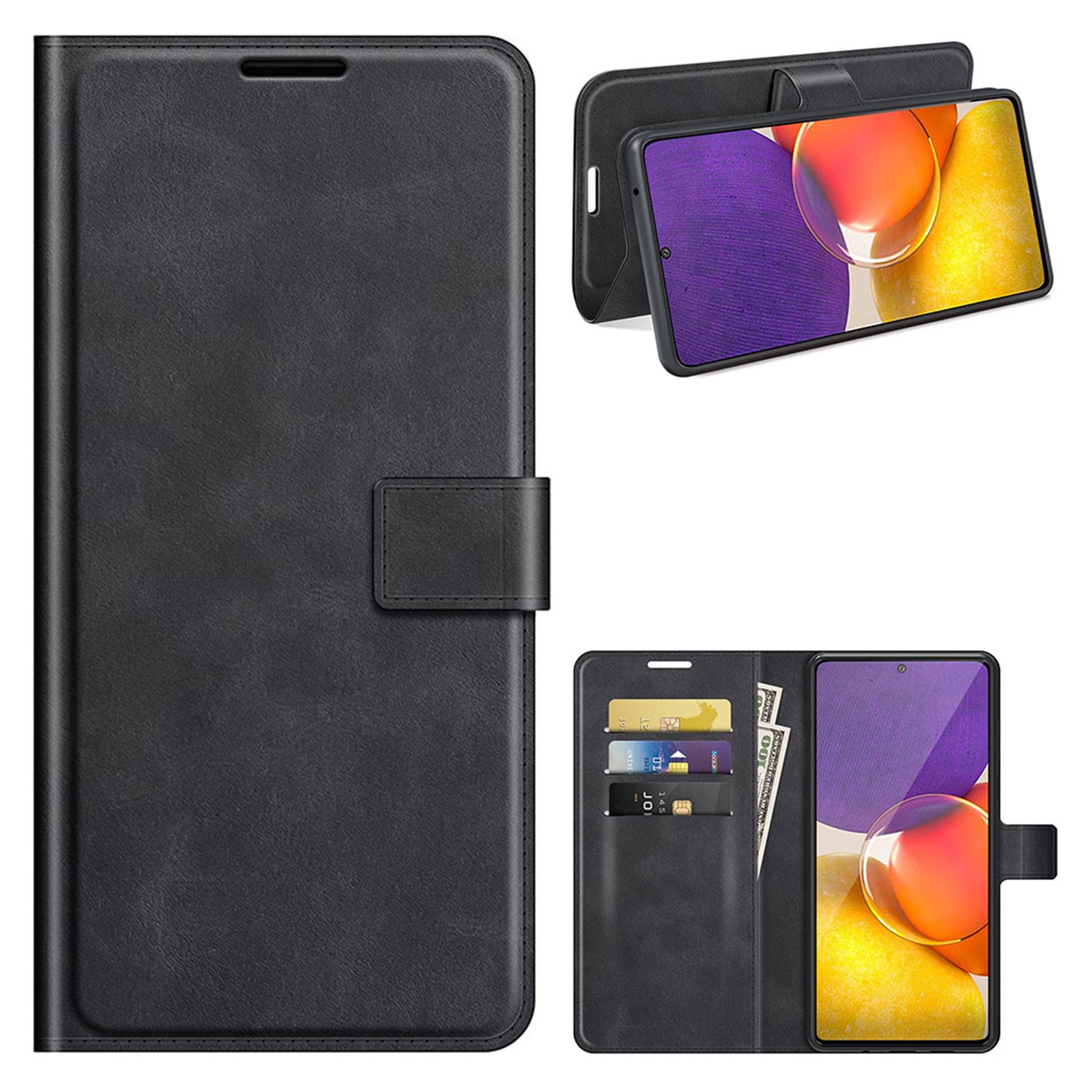 Wallet-style leather case for Samsung Galaxy Quantum 2 - Black
