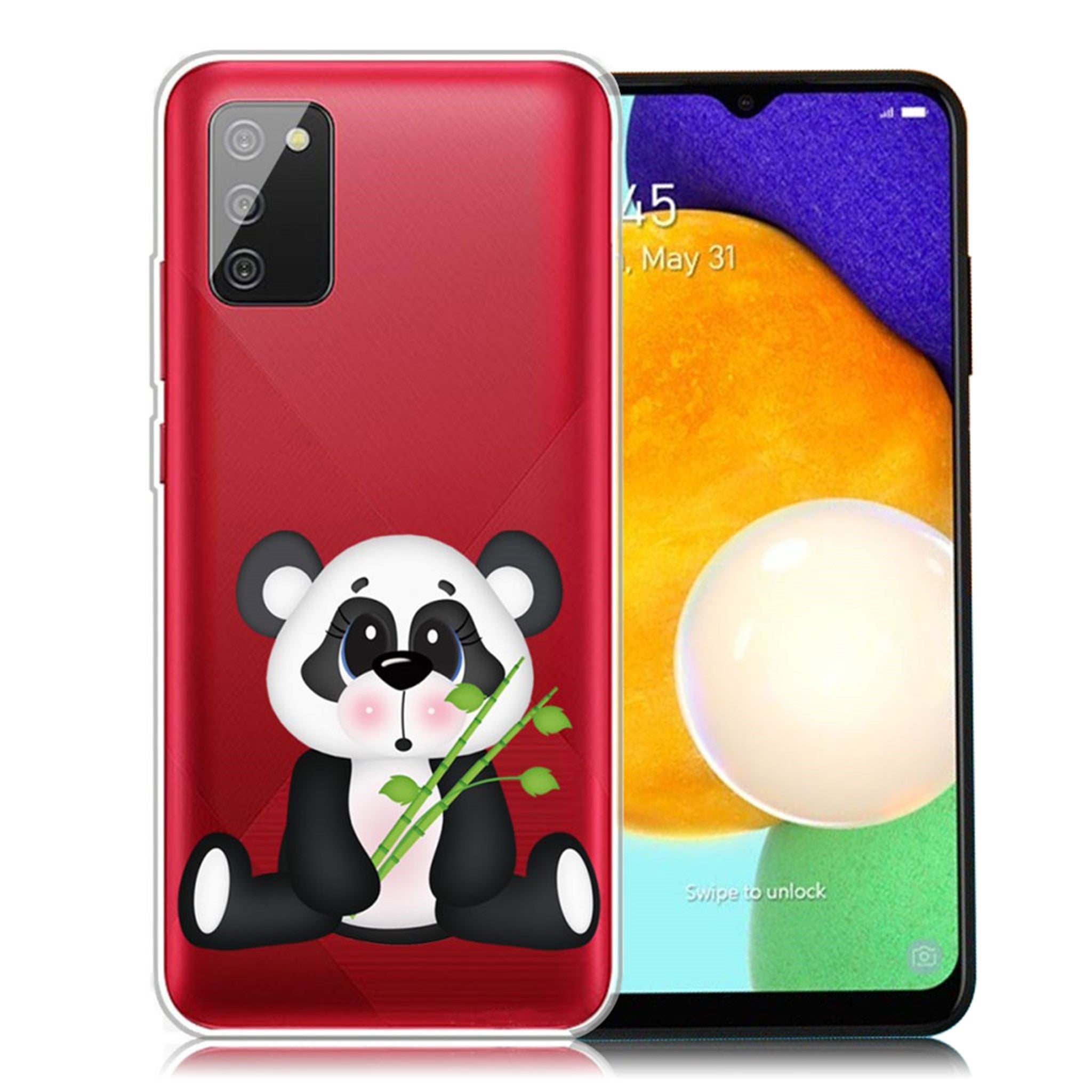 Deco Samsung Galaxy A03s case - Panda and Bamboo