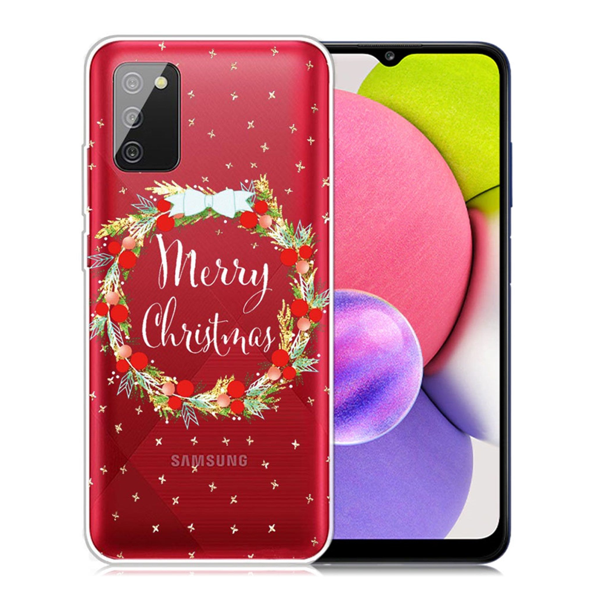 Christmas Samsung Galaxy A03s case - Christmas Wreath