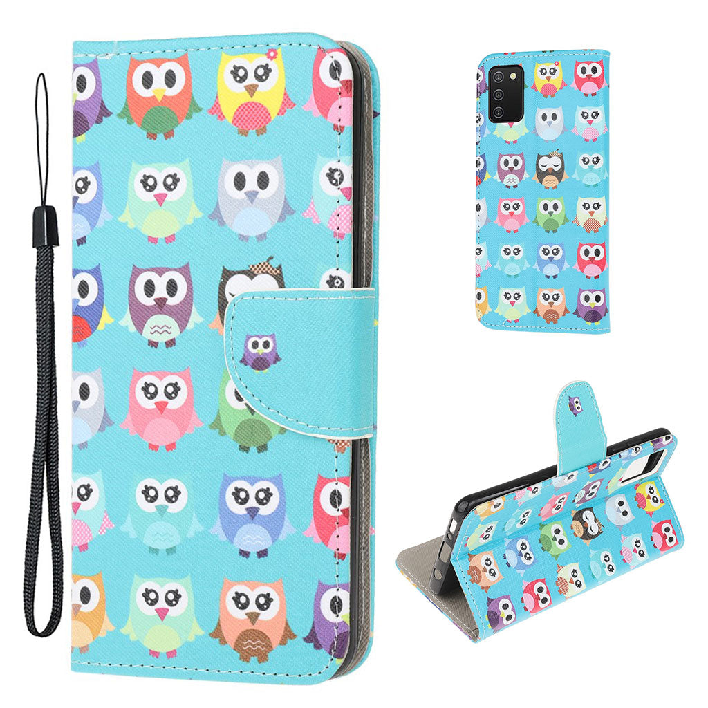 Wonderland Samsung Galaxy A03s flip case - Cute Owls