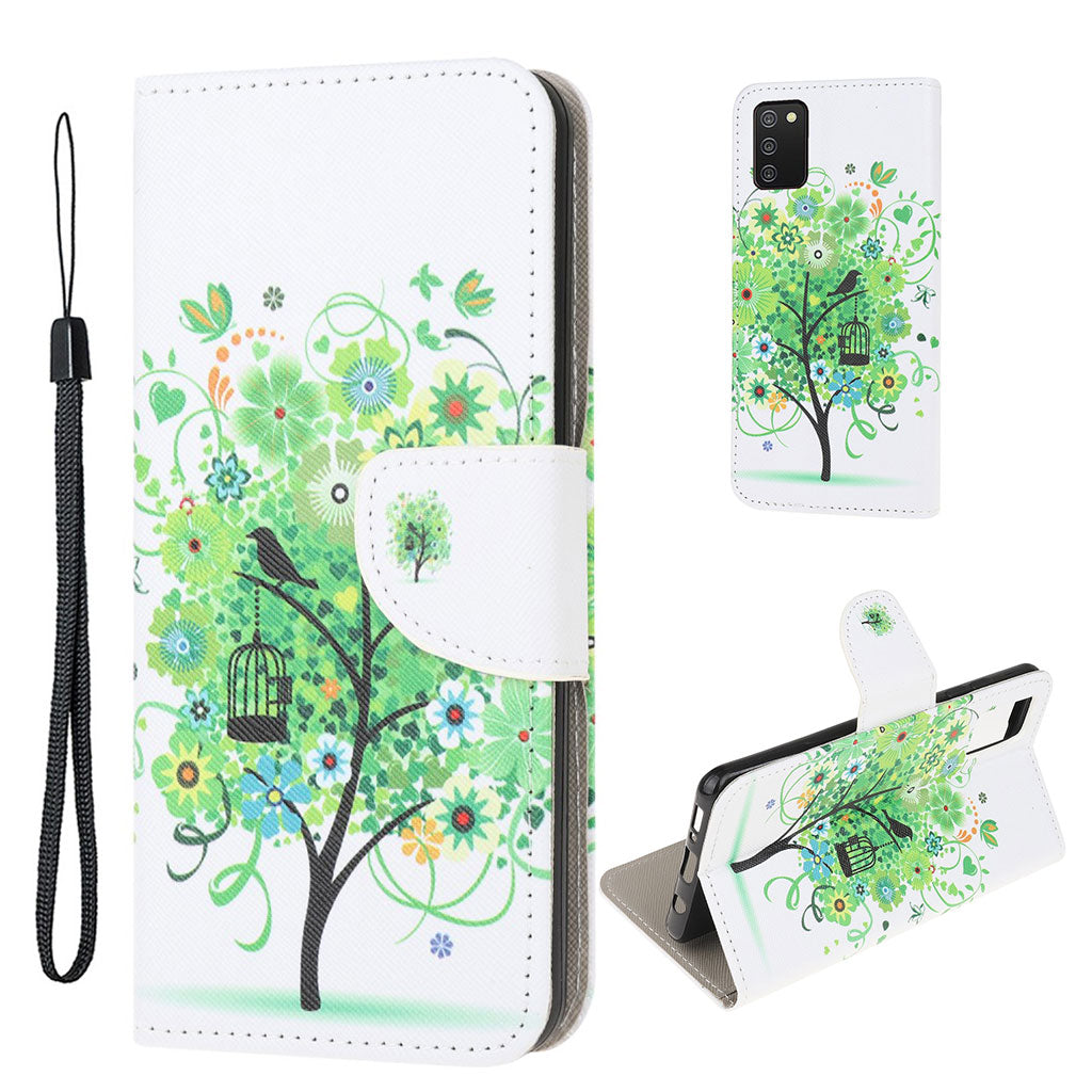 Wonderland Samsung Galaxy A03s flip case - Green Tree