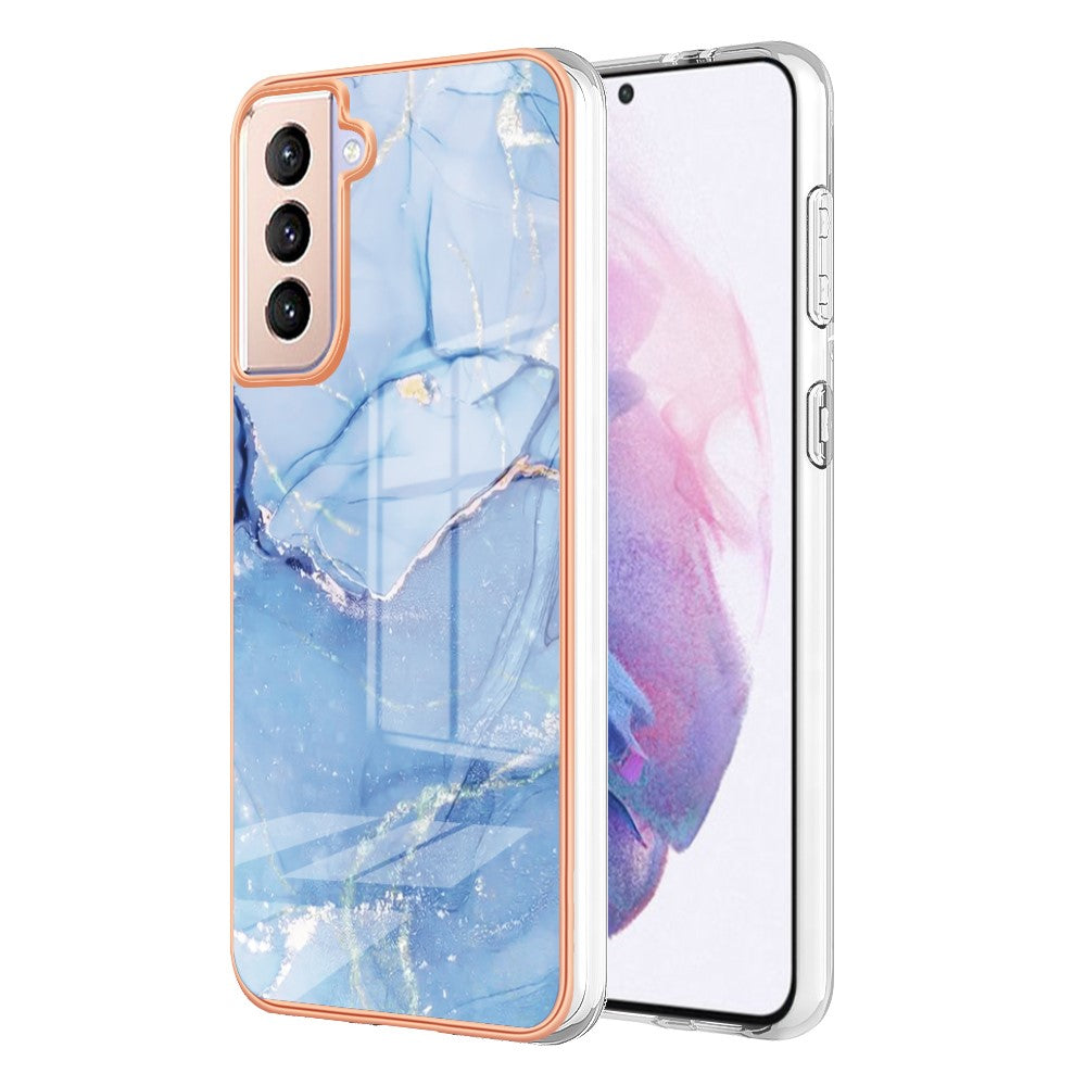 Marble Samsung Galaxy S21 Plus 5G case - Blue