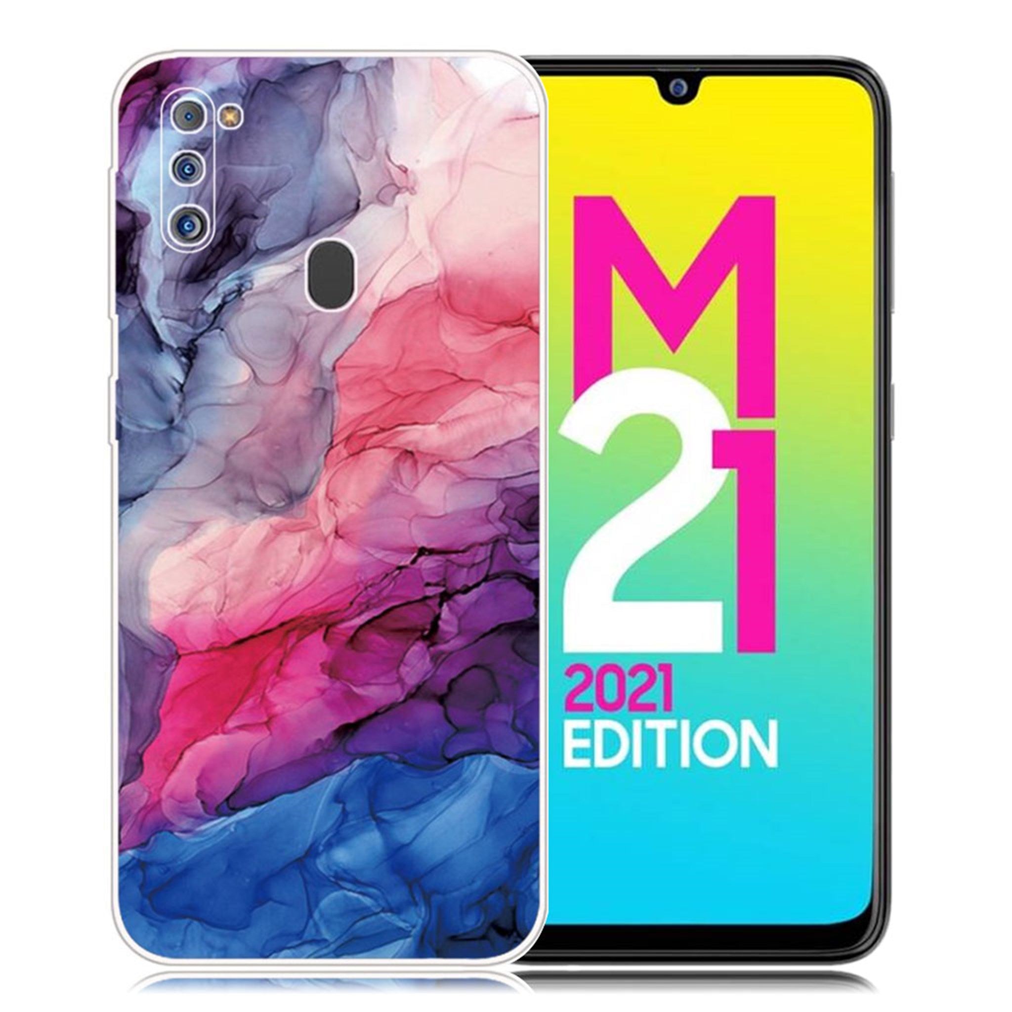 Marble Samsung Galaxy M21 2021 case - Aqueous Vibrant Pattern