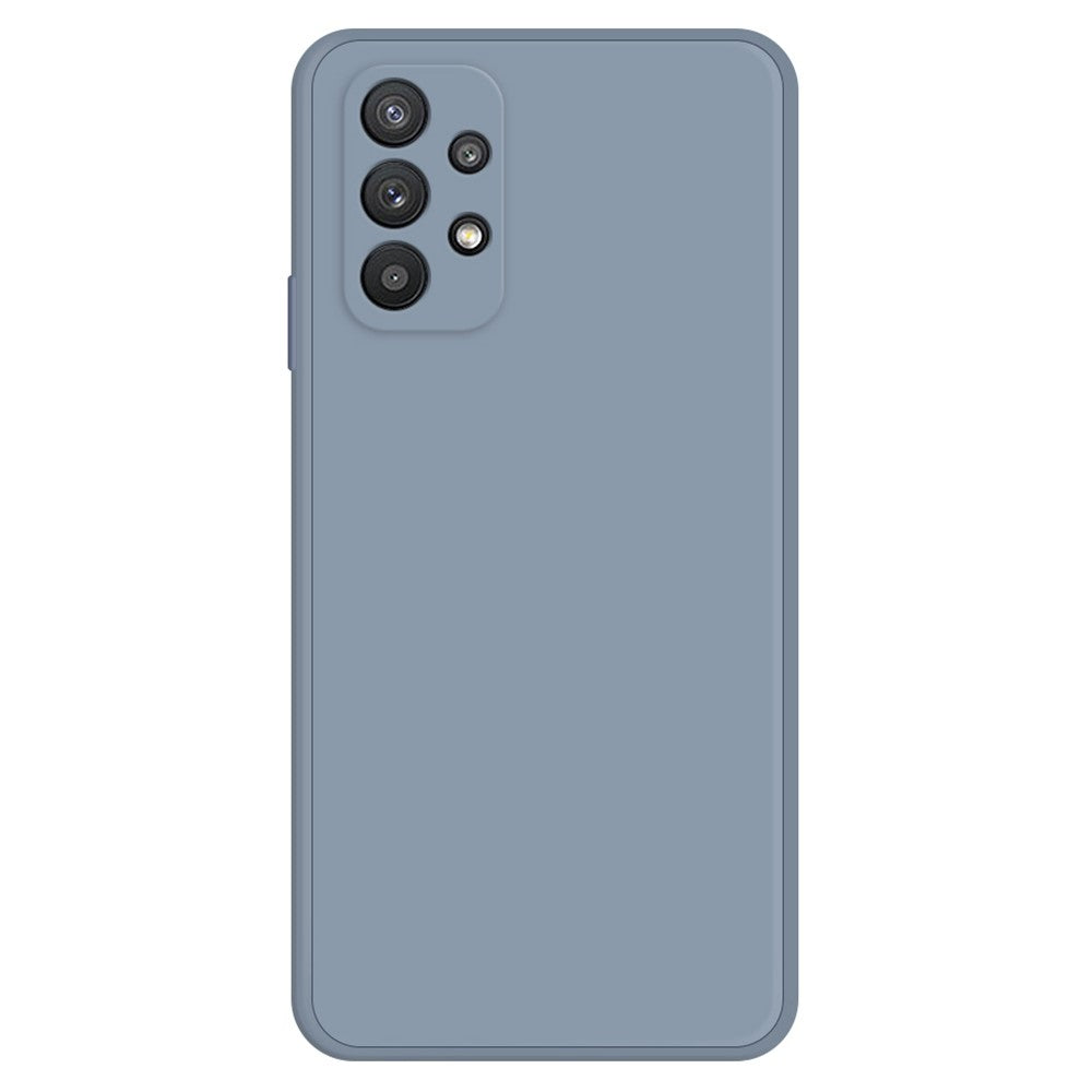 Beveled anti-drop rubberized cover for Samsung Galaxy M32 5G - Grey Blue