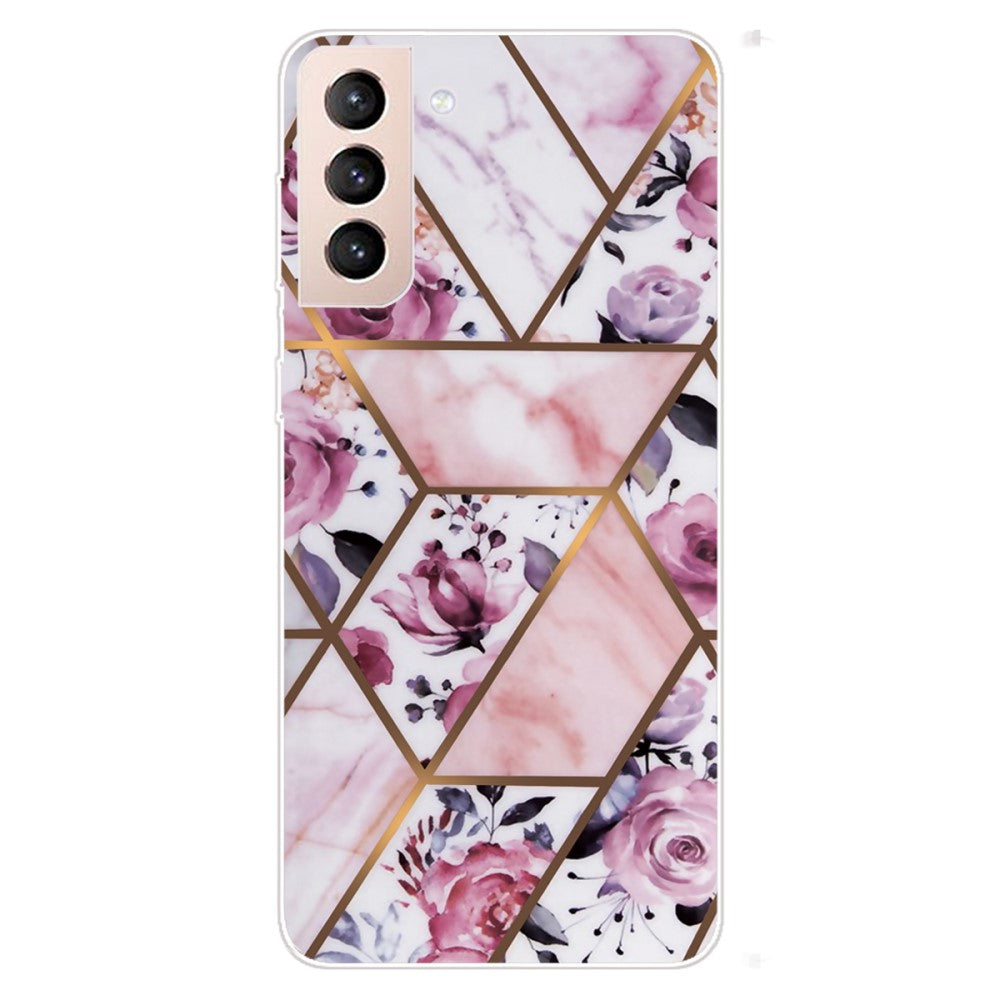 Marble Samsung Galaxy S22 Plus case - Elegant Roses Tile