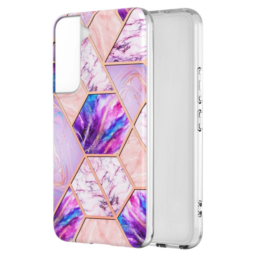 Marble Samsung Galaxy S22 Plus case - Light Purple