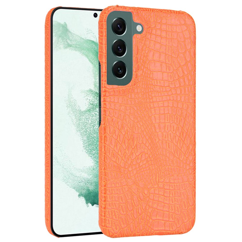 Croco case - Samsung Galaxy S22 Plus - Orange