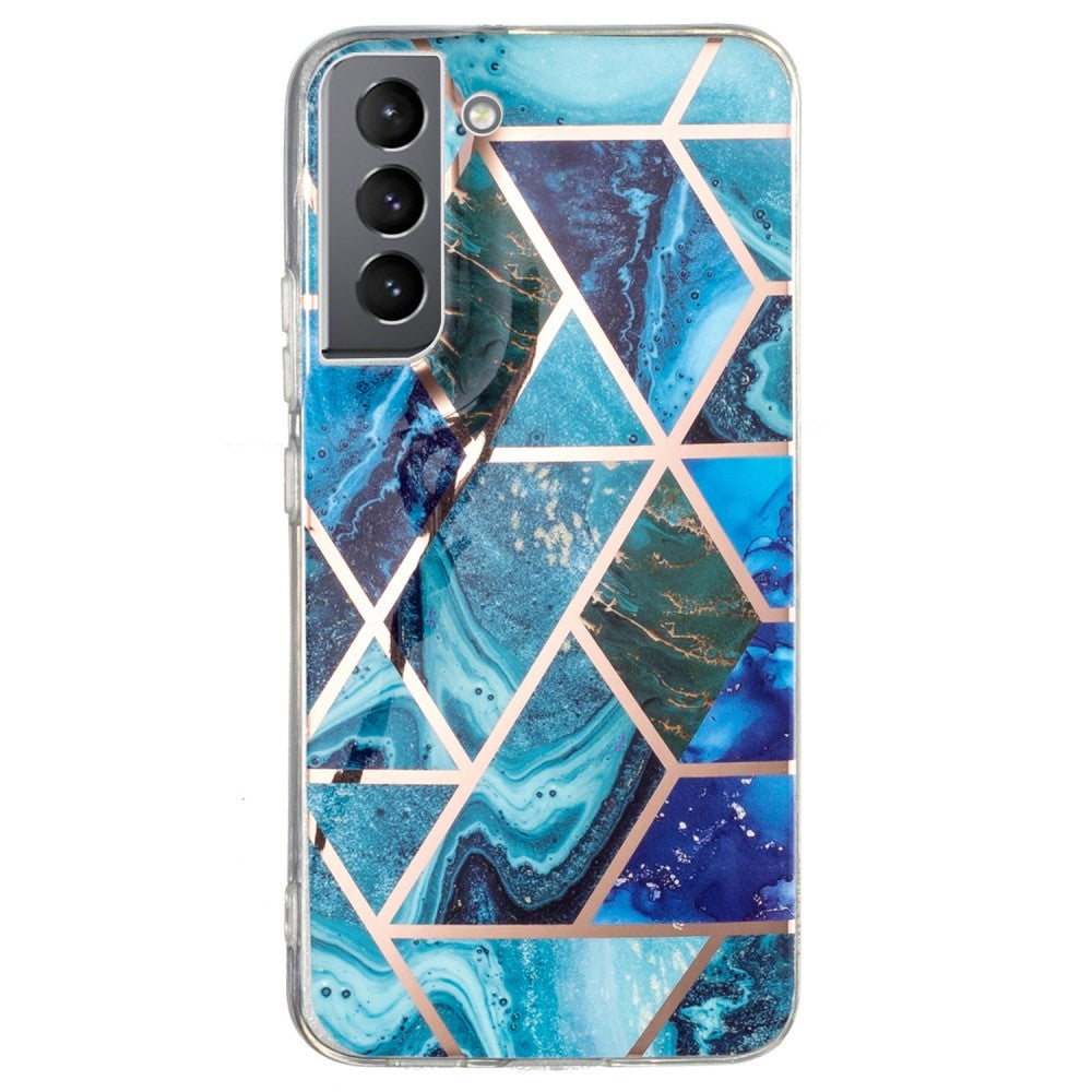 Marble Samsung Galaxy S22 Plus case - Blue / Green Marble