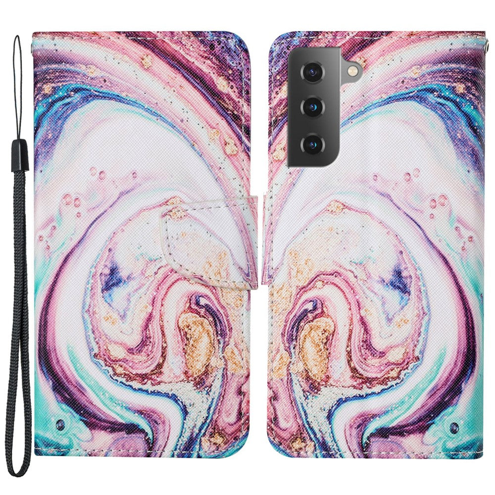 Wonderland Samsung Galaxy S22 Plus flip case - Swirl / Marble Pattern