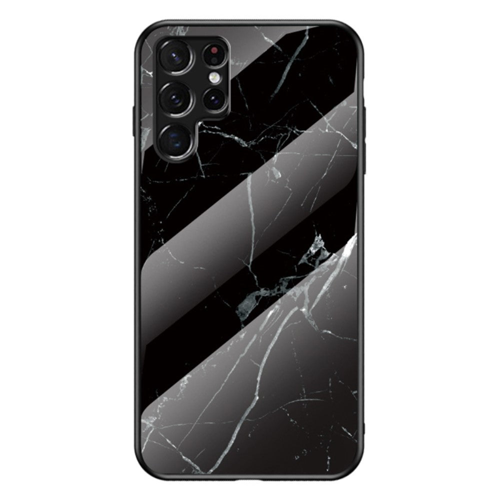 Fantasy Marble Samsung Galaxy S22 Ultra cover - Black Marble