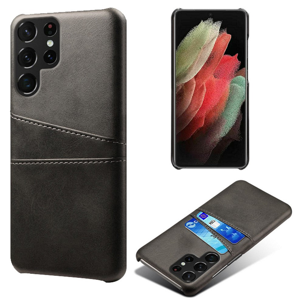 Dual Card case - Samsung Galaxy S22 Ultra - Black