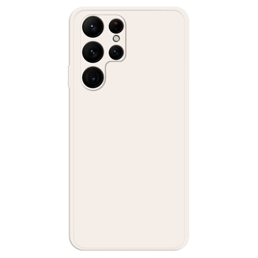 Beveled anti-drop rubberized cover for Samsung Galaxy S22 Ultra - Beige