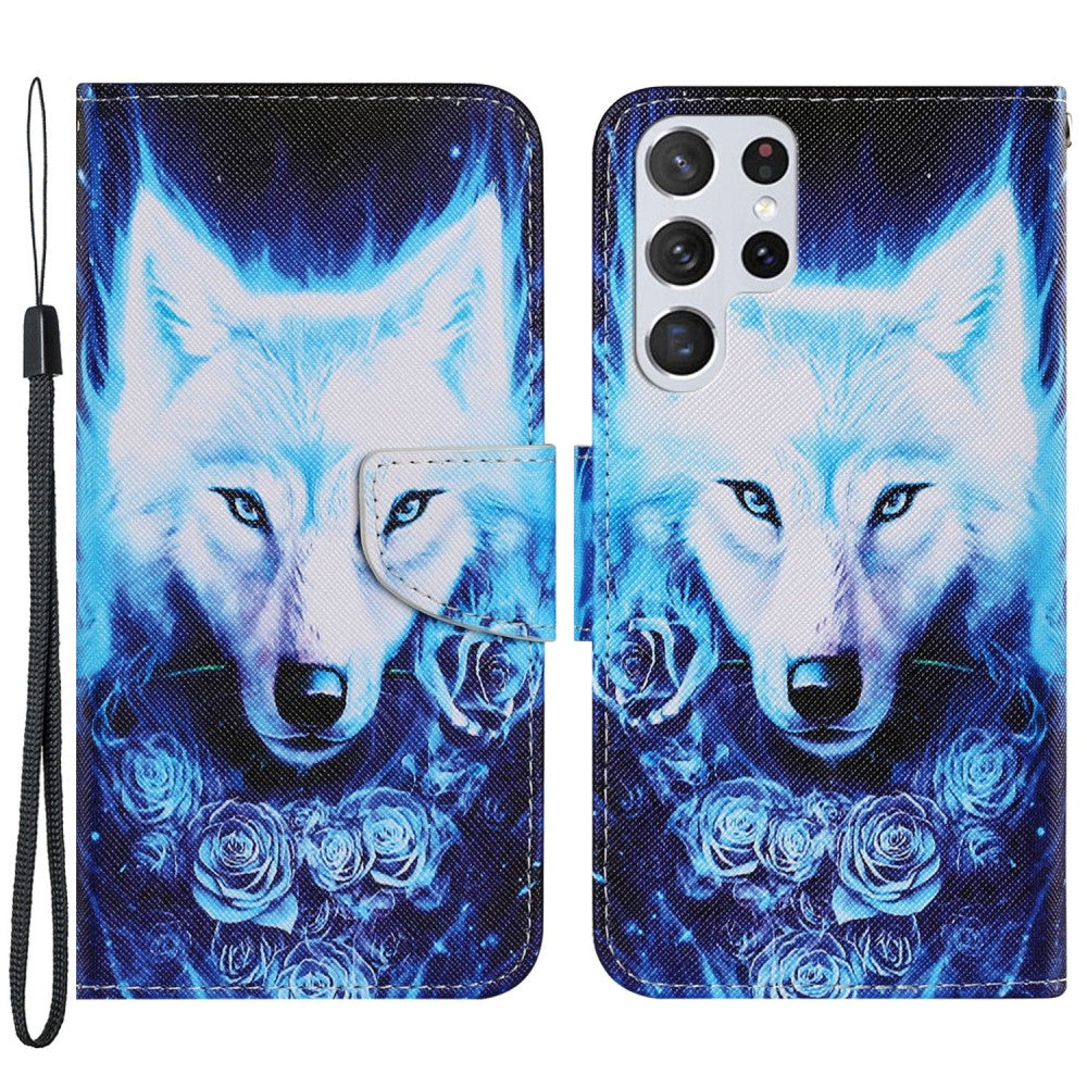 Wonderland Samsung Galaxy S22 Ultra flip case - Rose and Wolf