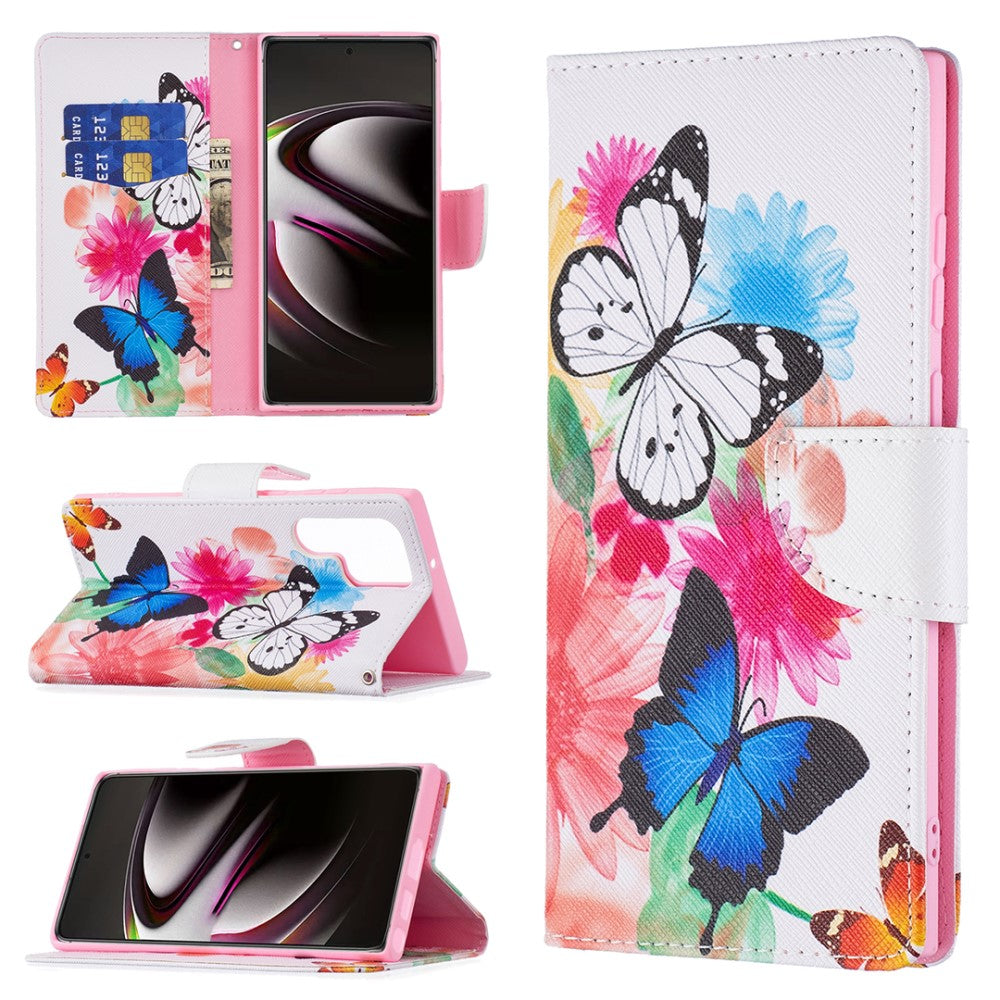 Wonderland Samsung Galaxy S22 Ultra flip case - Two Butterflies