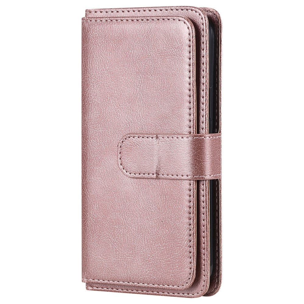 10-slot wallet case for Samsung Galaxy S22 Ultra - Rose Gold