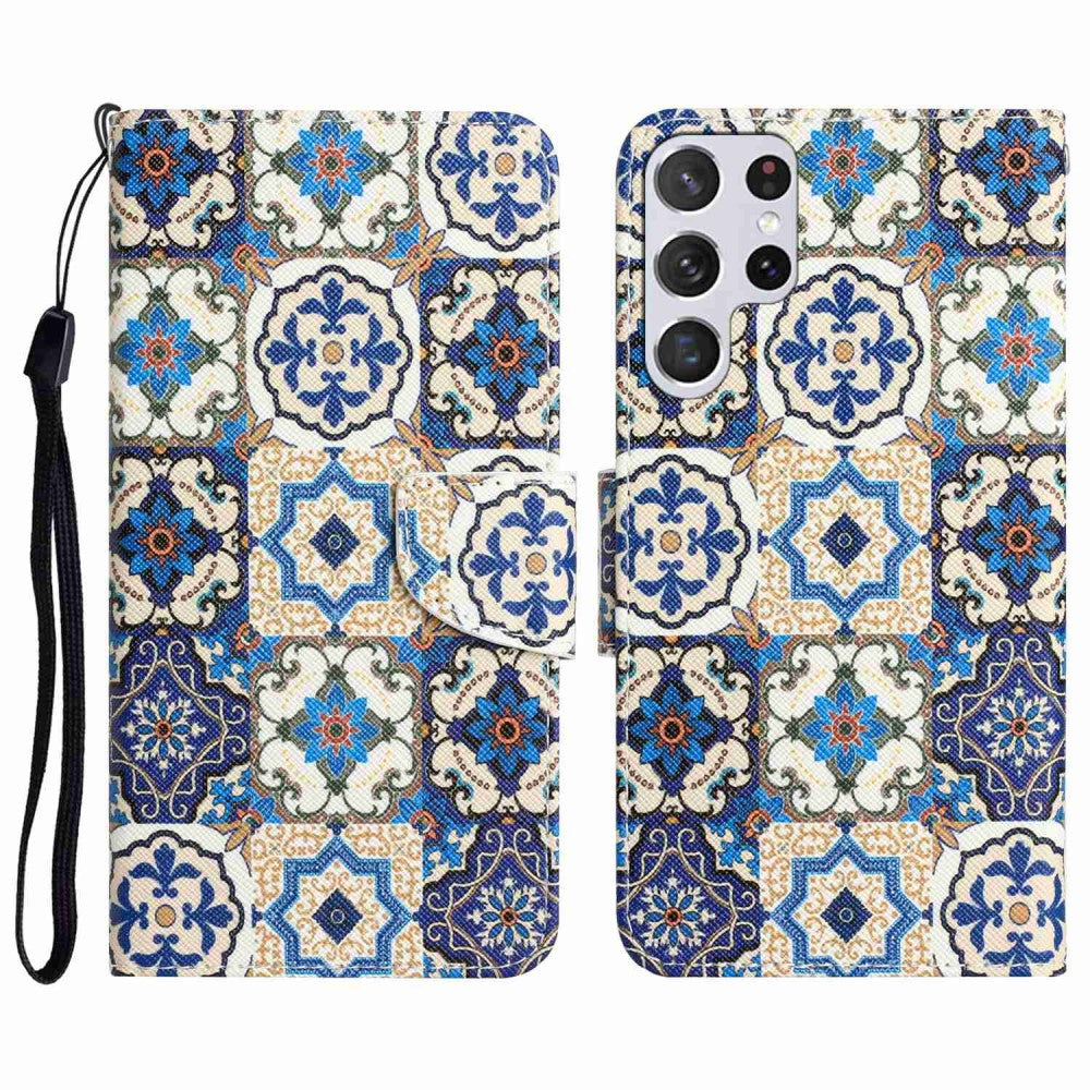 Wonderland Samsung Galaxy S22 Ultra flip case - Retro Totem