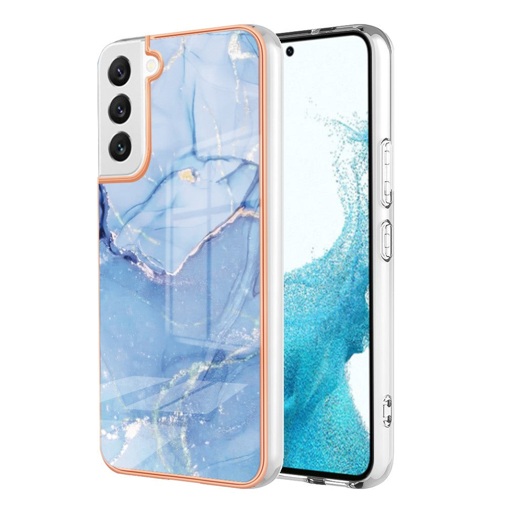 Marble Samsung Galaxy S22 case - Blue