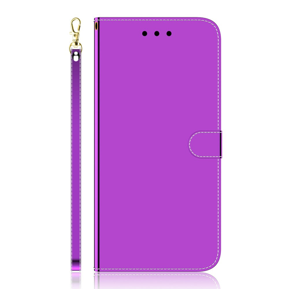 Mirror Samsung Galaxy S22 flip case - Purple