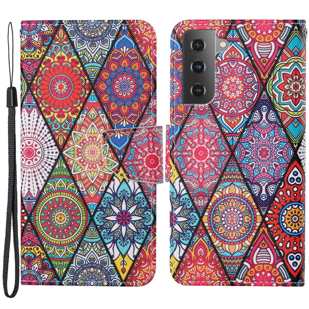 Wonderland Samsung Galaxy S22 flip case - Rhombic Totem