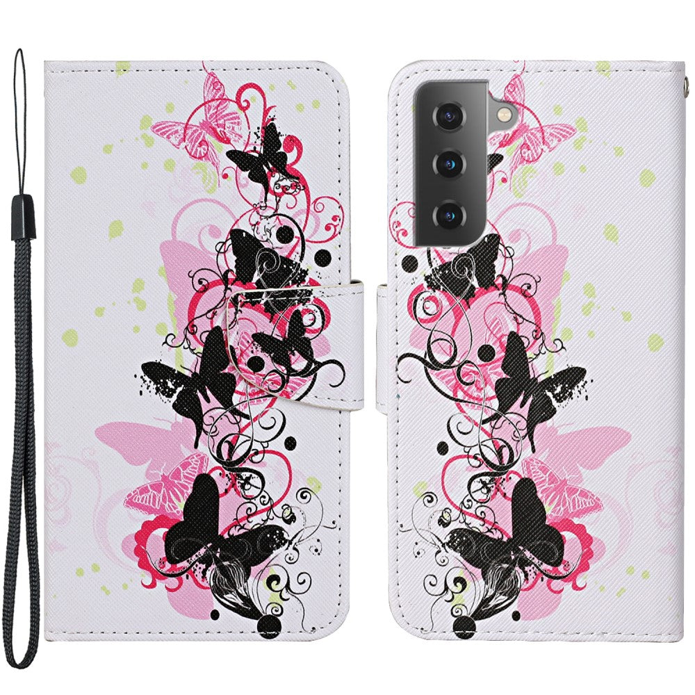 Wonderland Samsung Galaxy S22 flip case - Four Butterflies