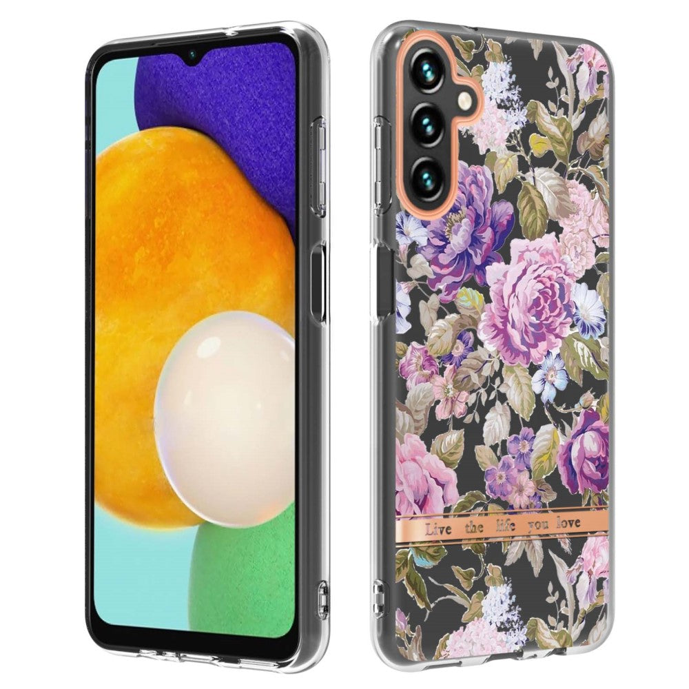 Super slim and durable softcover for Samsung Galaxy A13 5G - Purple Peony